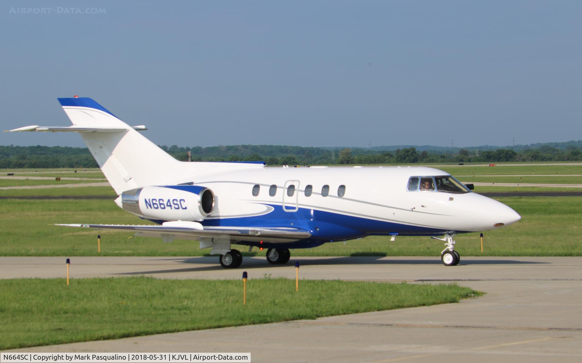 N664SC, 1985 British Aerospace BAe.125 Series 800A C/N 258032, Hawker 800A