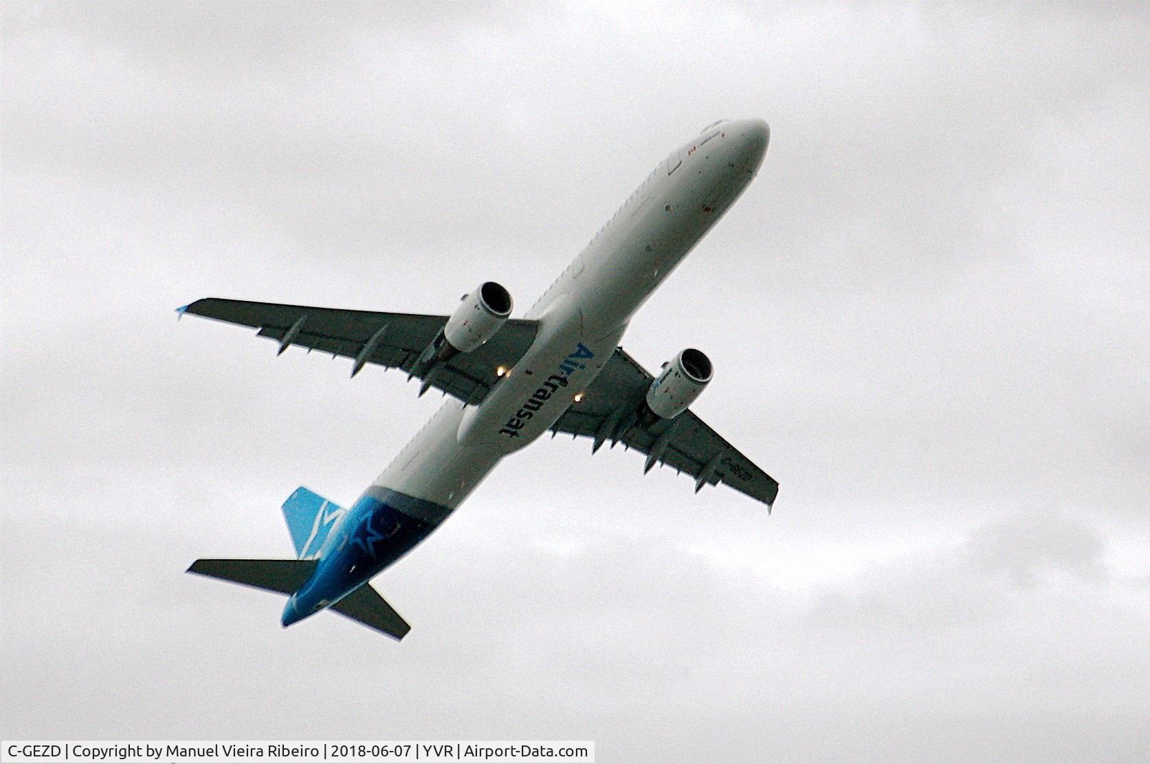 C-GEZD, 2009 Airbus A321-211 C/N 4099, Departure from YVR