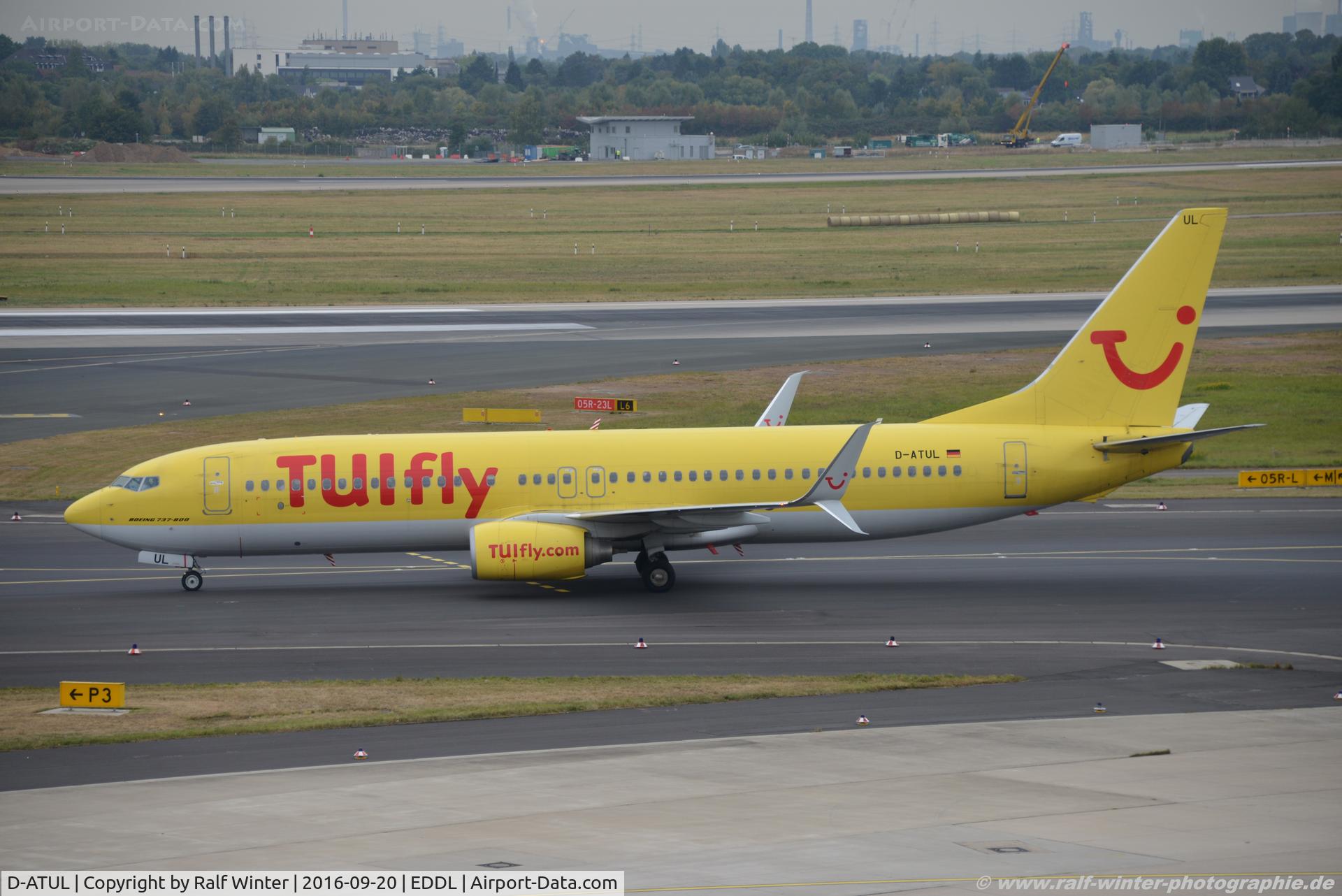 D-ATUL, 2011 Boeing 737-8K5 C/N 38820, Boeing 737-8K5(W) - X3 TUI TUIfly - 38820 - D-ATUL - 20.09.2016 - DUS