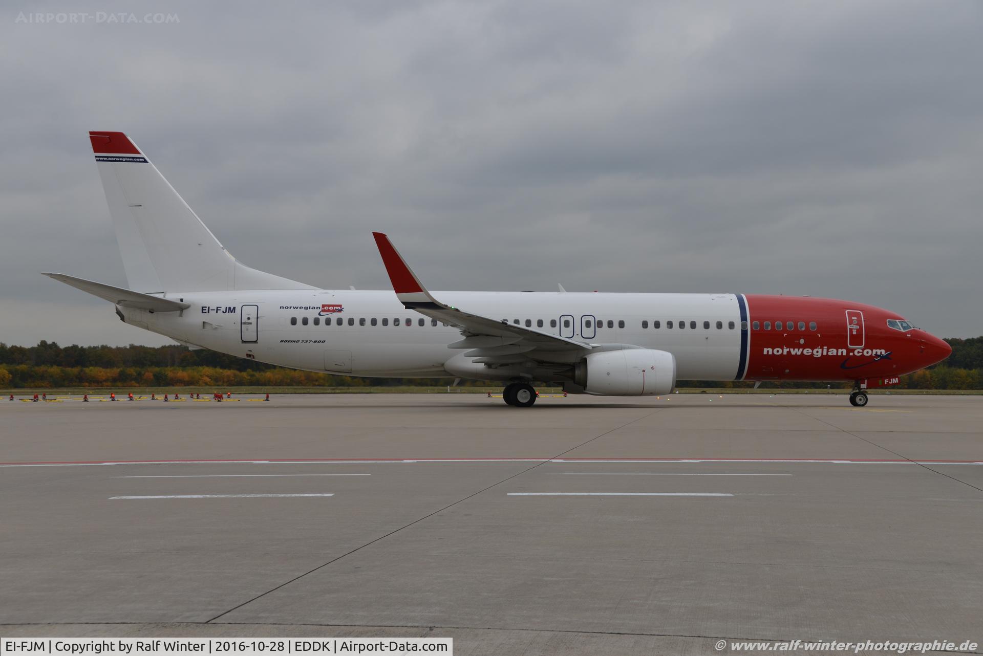 EI-FJM, 2016 Boeing 737-8JP C/N 42074, Boeing 737-9JP(W) - IBK Norwegian Air International - 42074 - EI-FJM - 28.10.2016 - CGN