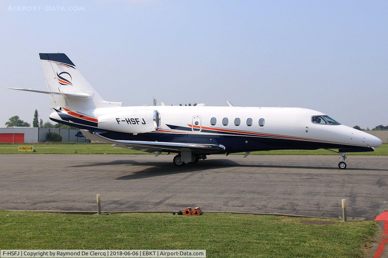 F-HSFJ, 2017 Cessna 680A Citation Latitude C/N 680A-0099, At Wevelgem.