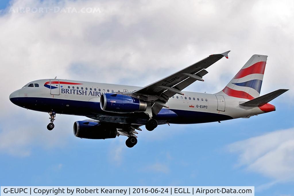 G-EUPC, 1999 Airbus A319-131 C/N 1118, On short final