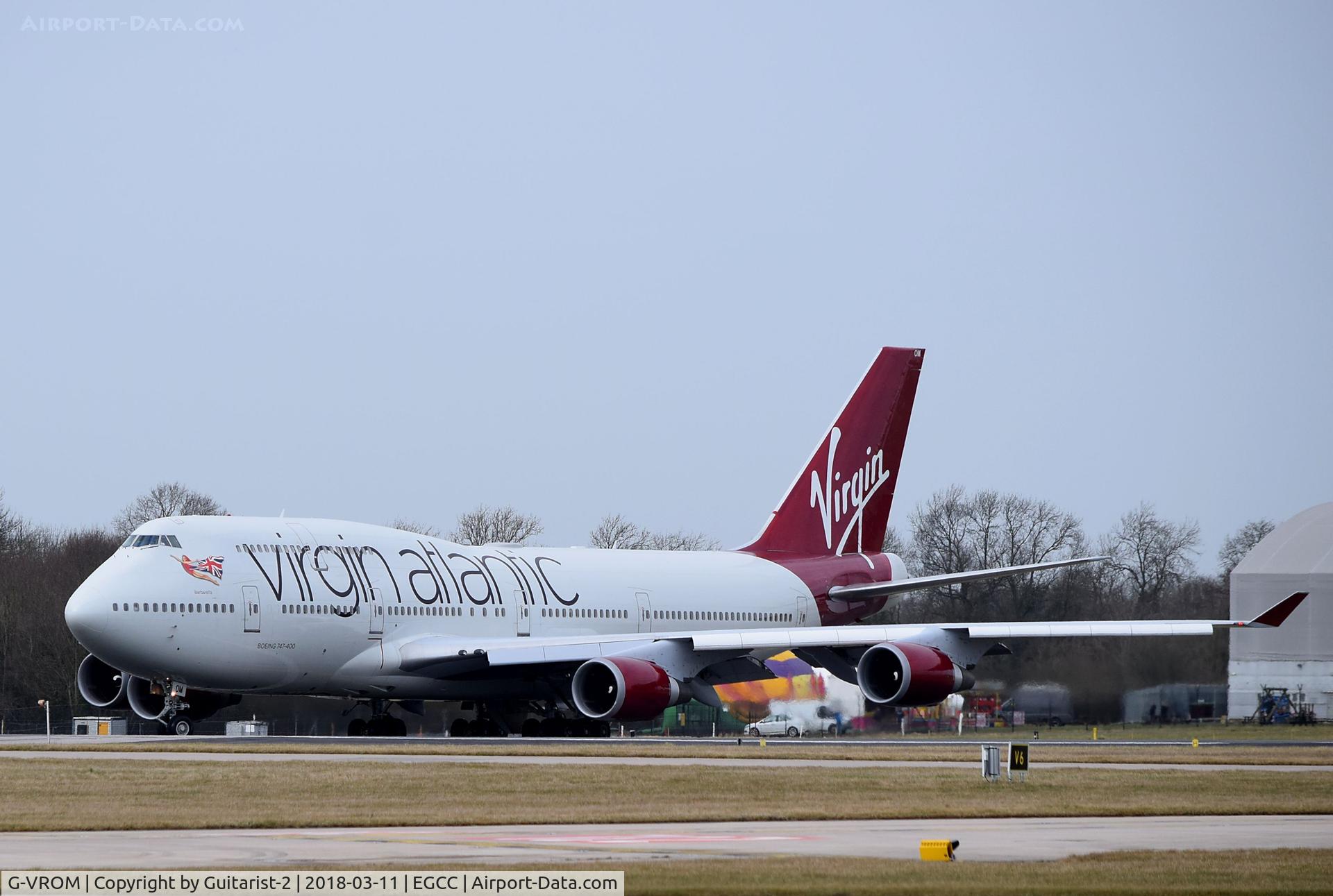 G-VROM, 2001 Boeing 747-443 C/N 32339, At Manchester