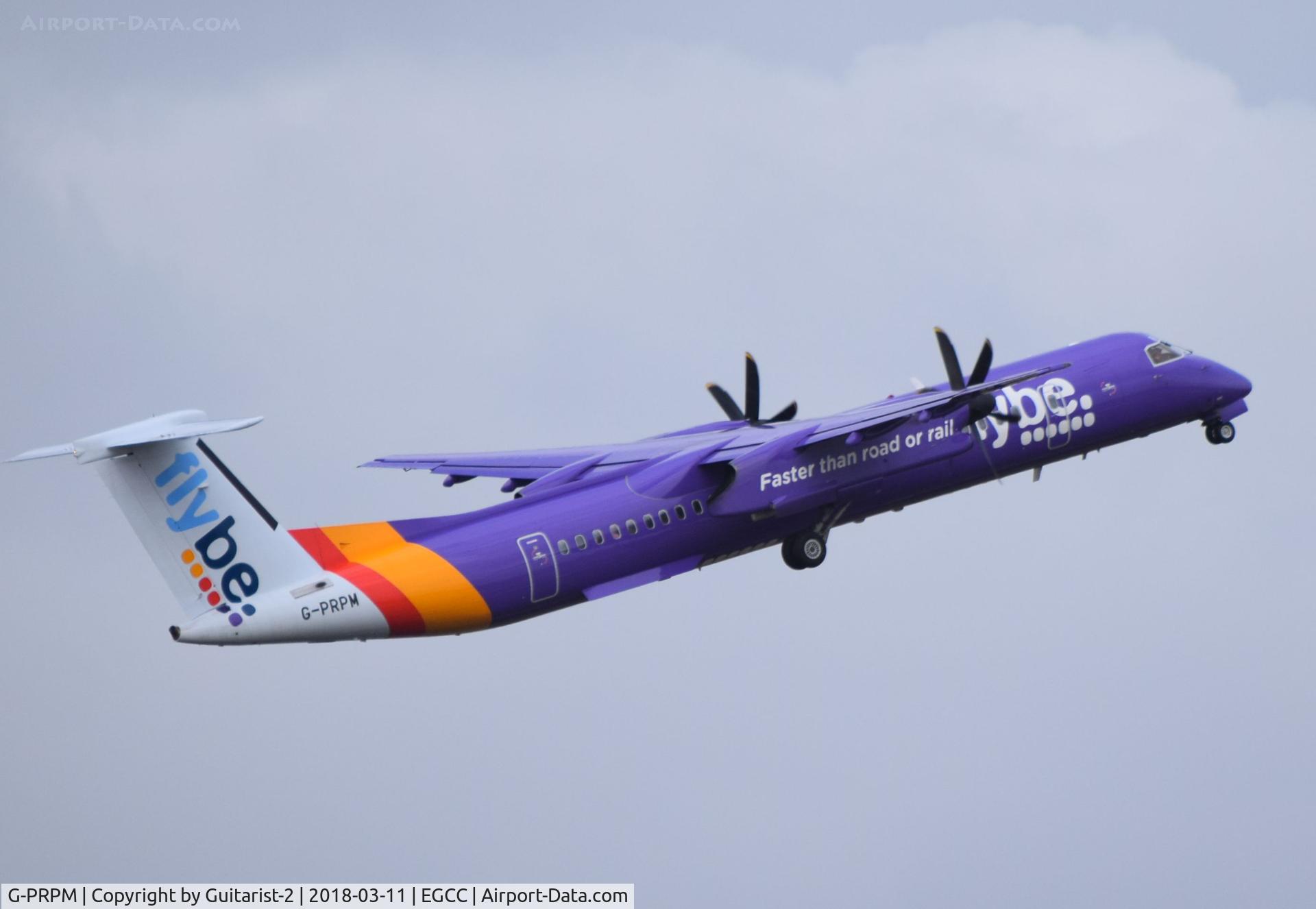 G-PRPM, 2008 Bombardier DHC-8-402 Dash 8 C/N 4188, At Manchester