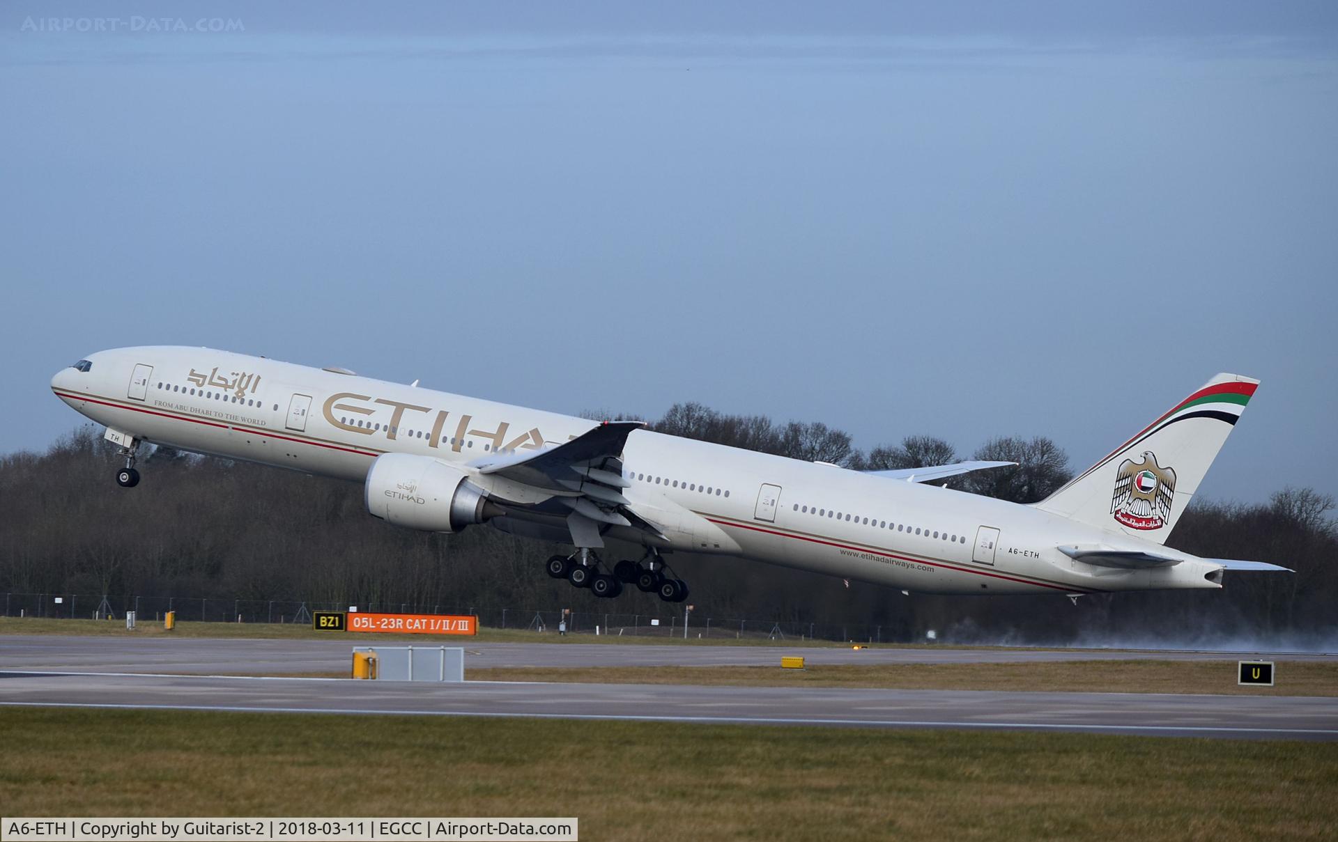 A6-ETH, 2011 Boeing 777-3FX/ER C/N 39683, At Manchester