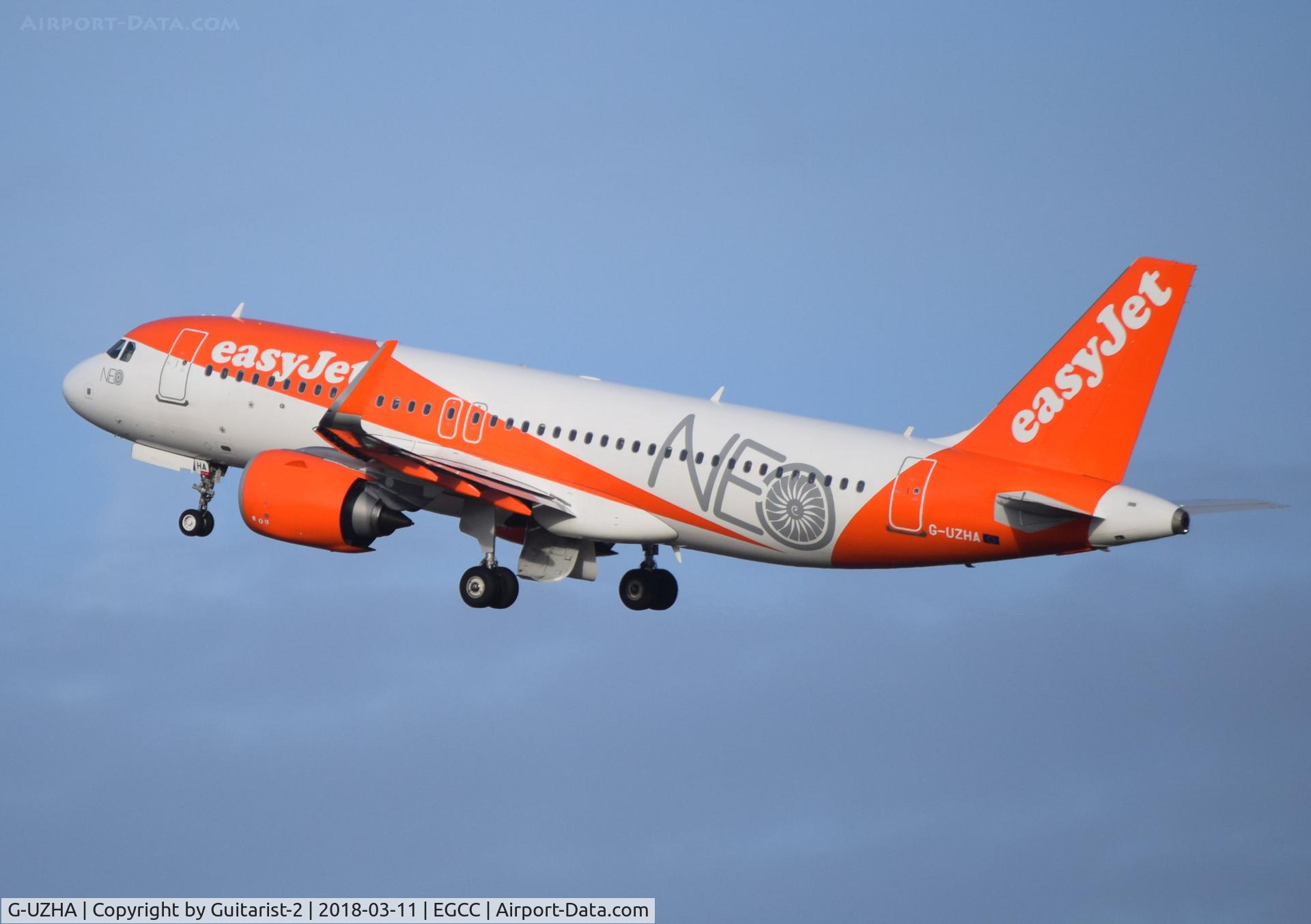 G-UZHA, 2017 Airbus A320-251NEO C/N 7649, At Manchester