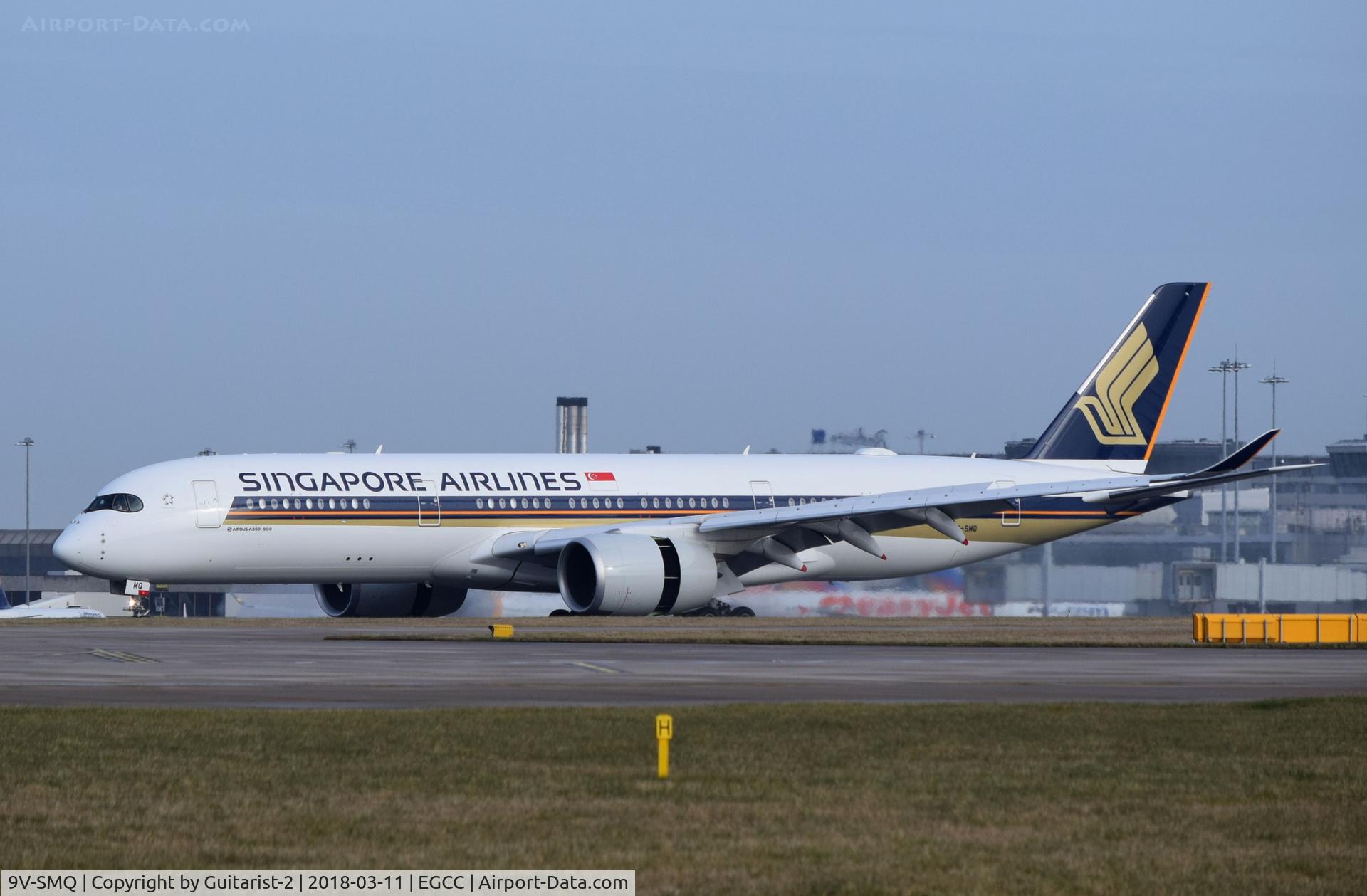 9V-SMQ, 2017 Airbus A350-941 C/N 133, At Manchester