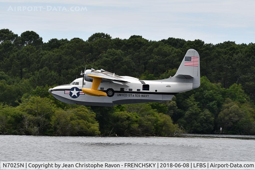 N7025N, 1955 Grumman HU-16C (UF-1) Albatross C/N G-409, training for Biscarrosse show 2018