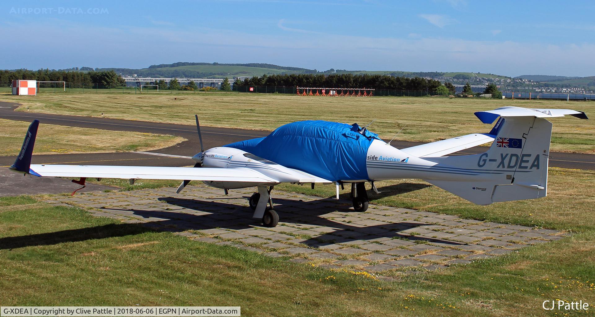 G-XDEA, 2006 Diamond DA-42 Twin Star C/N 42.AC012, Partially-clothed resident at Dundee