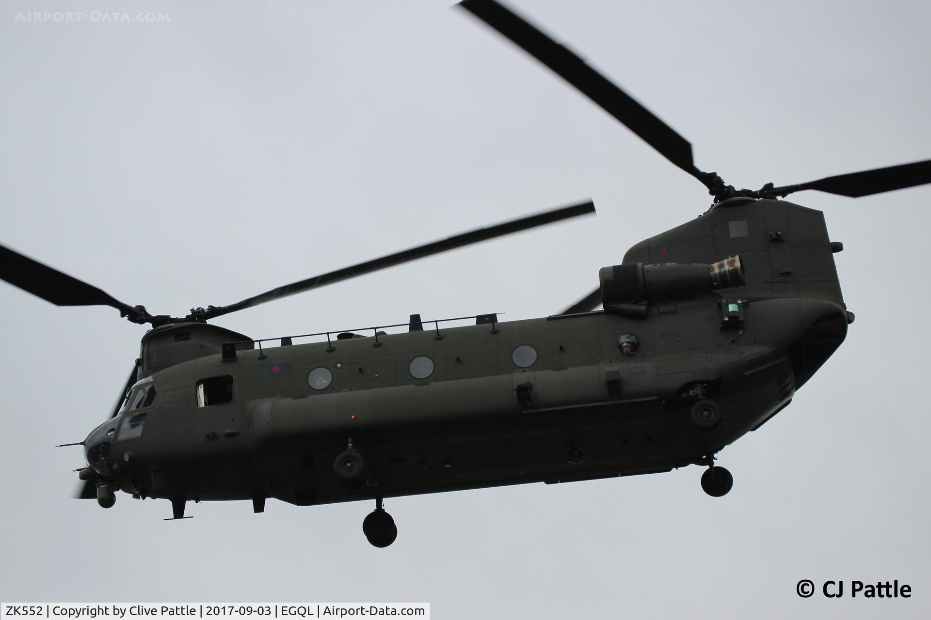 ZK552, 2013 Boeing Chinook HC.6 C/N M7703, On finals to the former RAF Leuchars