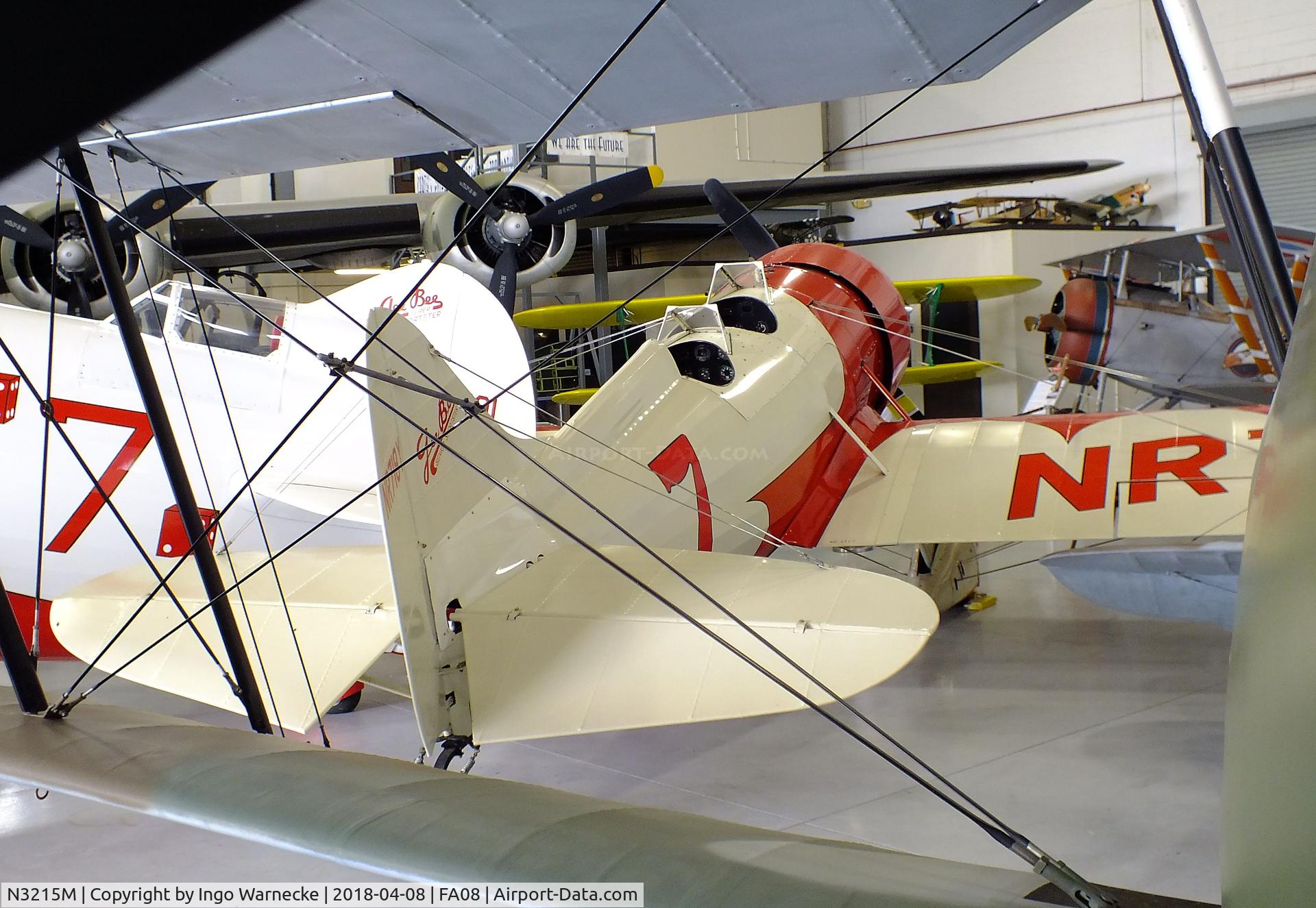 N3215M, 2005 Granville Brothers Gee Bee Senior Sportster Y Replica C/N DM002, Granville Brothers (Mains, Donald L) Gee Bee Senior Sportster Y Replica at the Fantasy of Flight Museum, Polk City FL