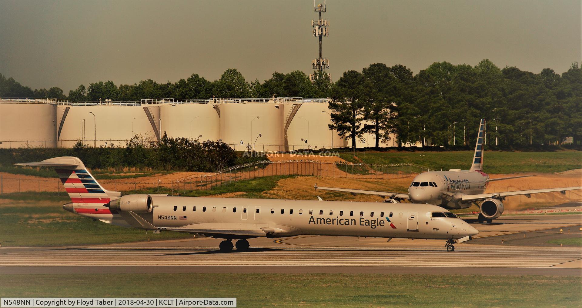 N548NN, 2014 Bombardier CRJ-900LR NG (CL-600-2D24) C/N 15318, Departing Charlotte