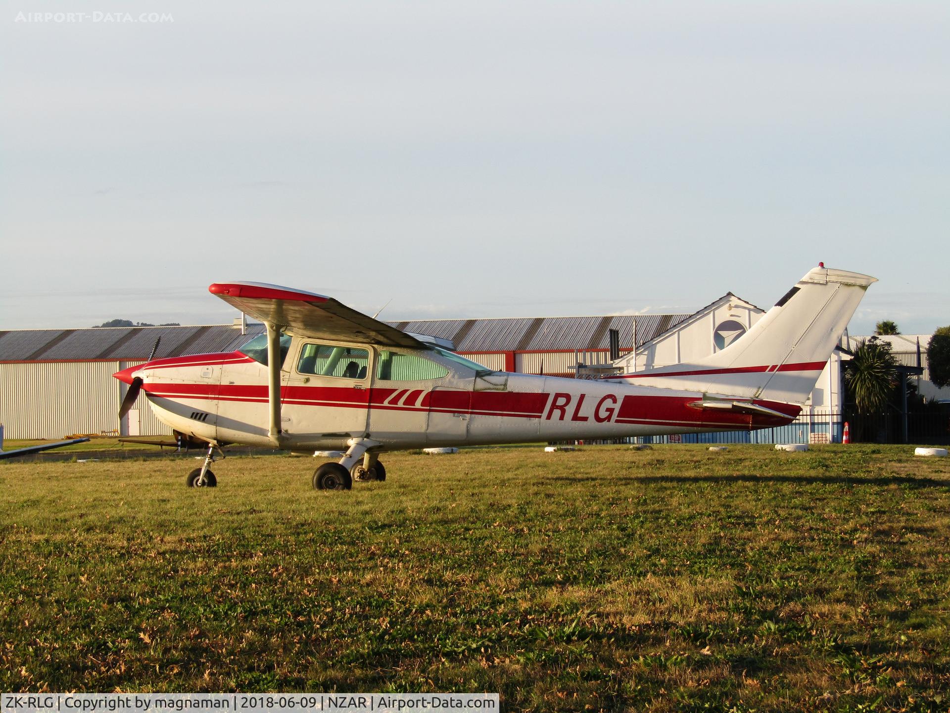 ZK-RLG, Cessna 182P Skylane C/N 18261421, at Ardmore on grass by cafe