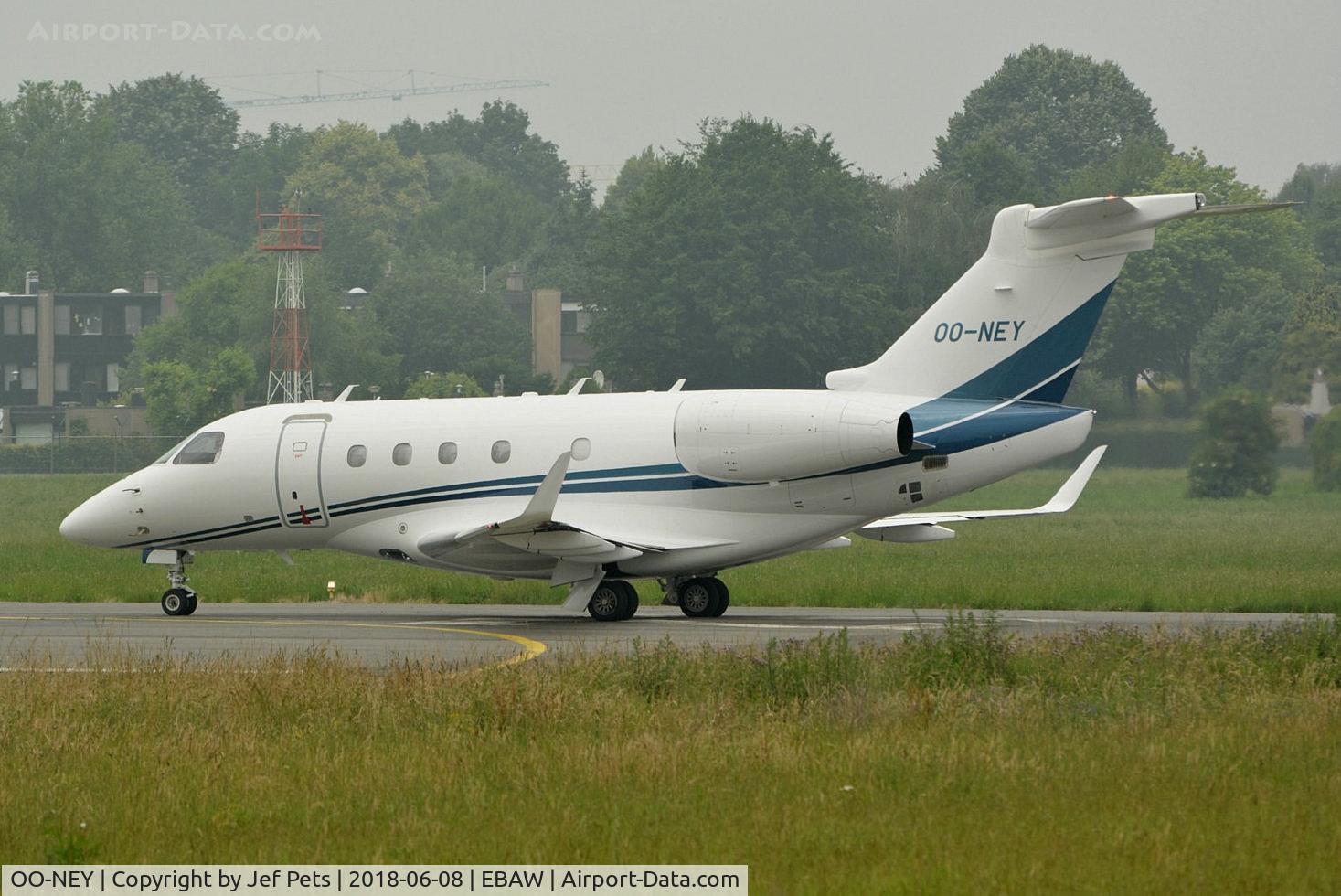 OO-NEY, 2015 Embraer EMB-545 Legacy 450 C/N 55010003, At Antwerp Airport.