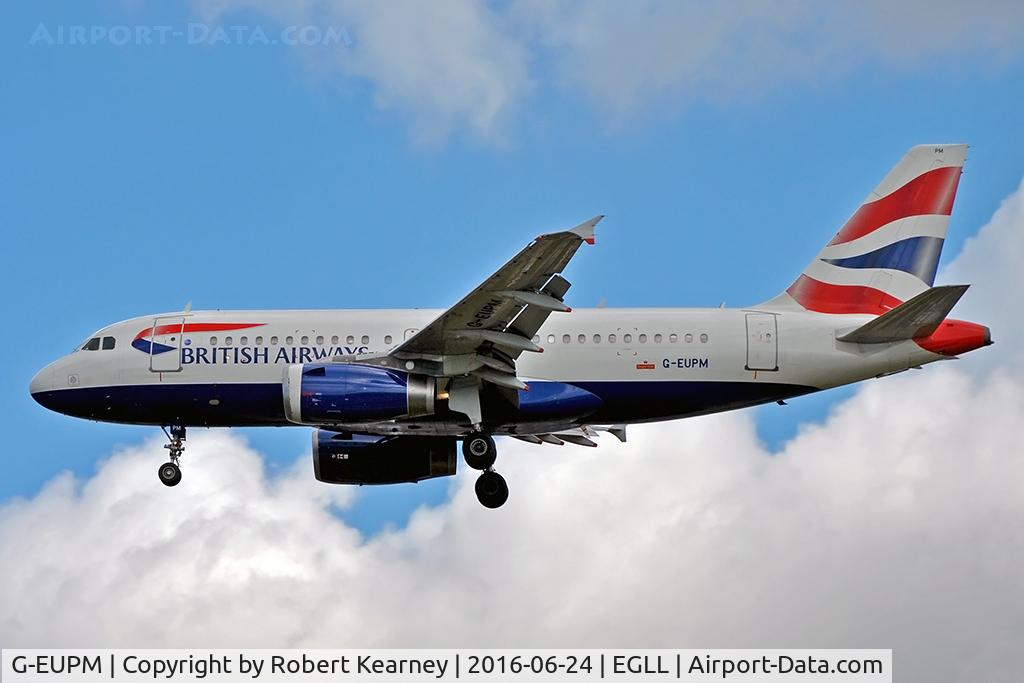 G-EUPM, 2000 Airbus A319-131 C/N 1258, On short final