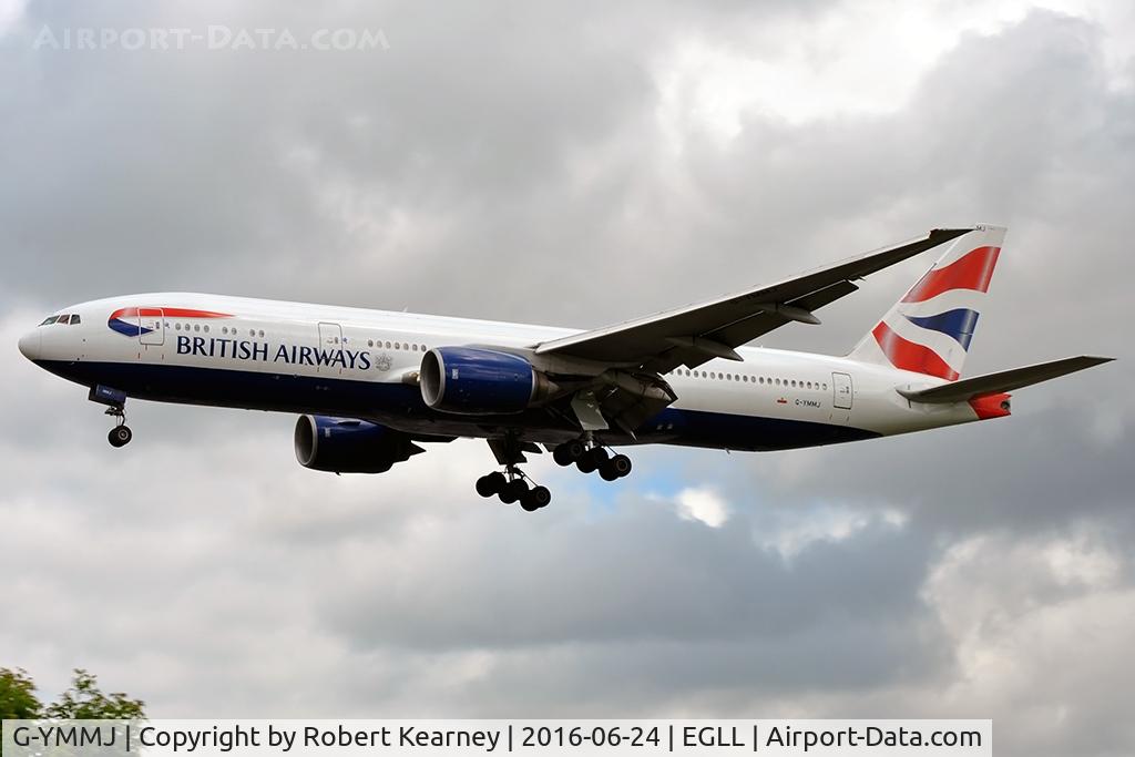 G-YMMJ, 2000 Boeing 777-236 C/N 30311, On short final