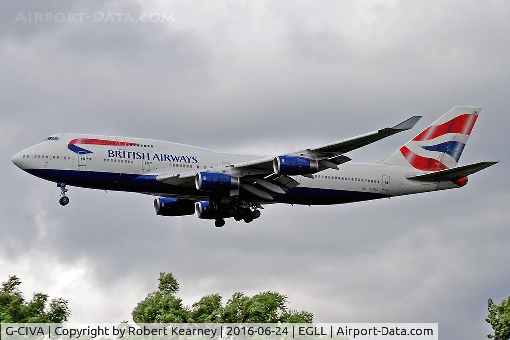 G-CIVA, 1993 Boeing 747-436 C/N 27092, On short final