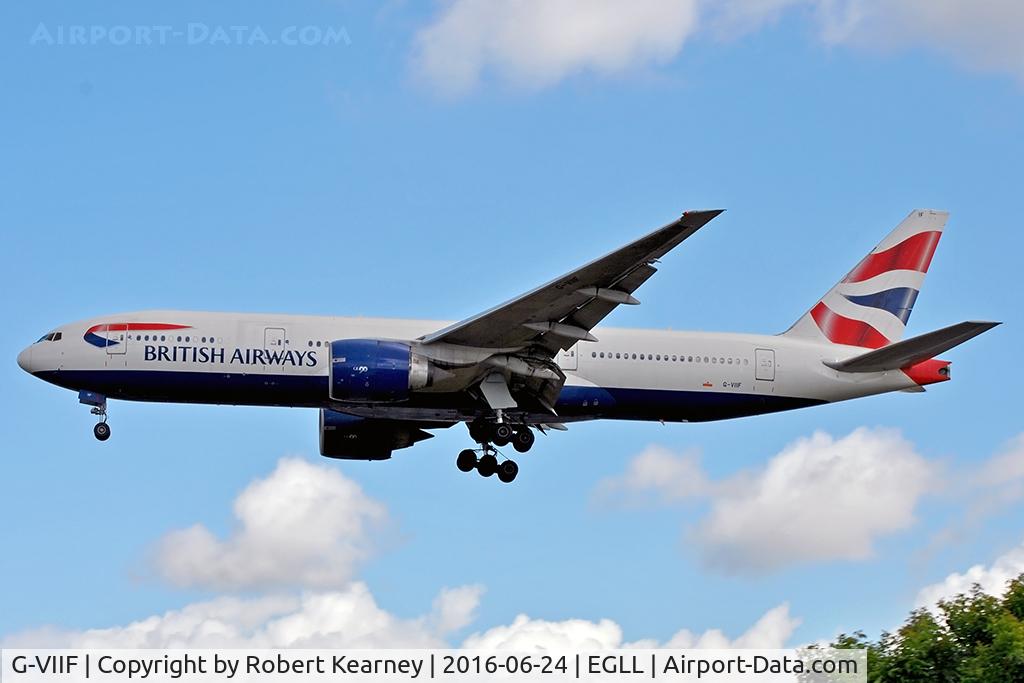 G-VIIF, 1997 Boeing 777-236 C/N 27488, On short final