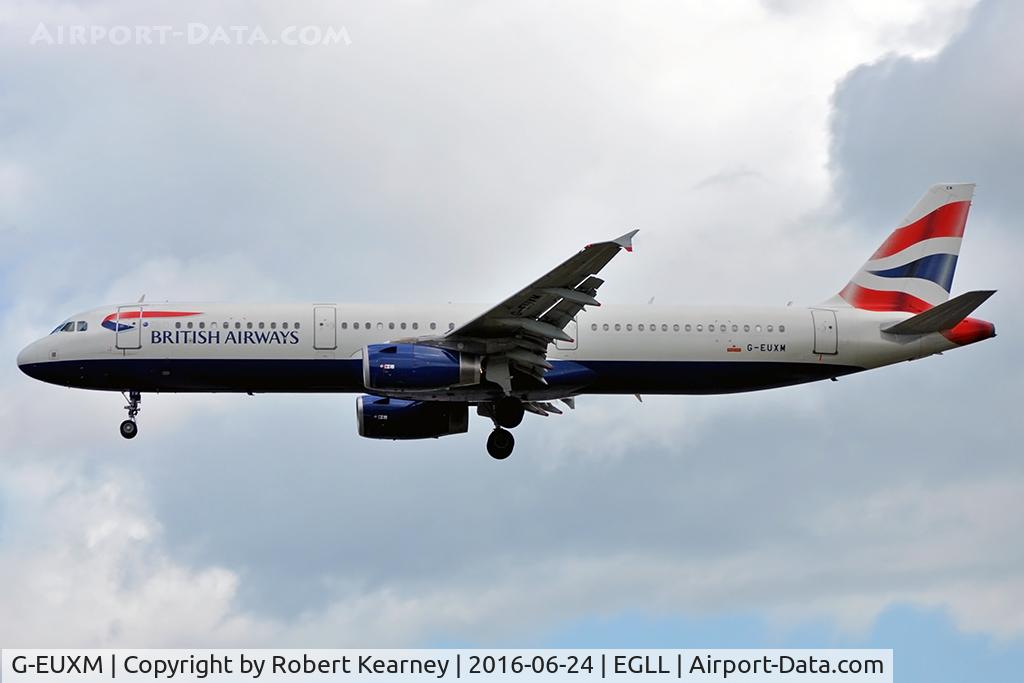 G-EUXM, 2007 Airbus A321-231 C/N 3290, On short final