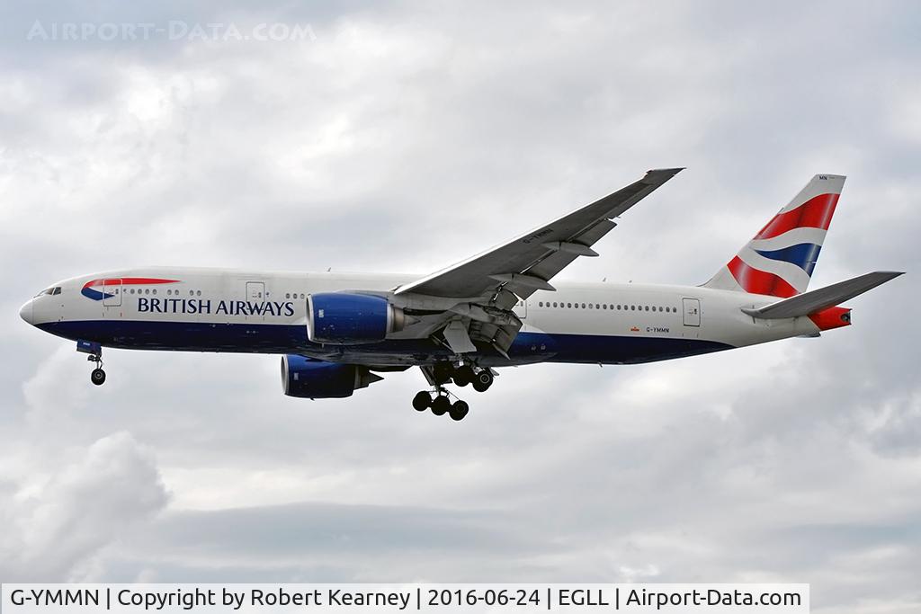 G-YMMN, 2001 Boeing 777-236 C/N 30316, On short final