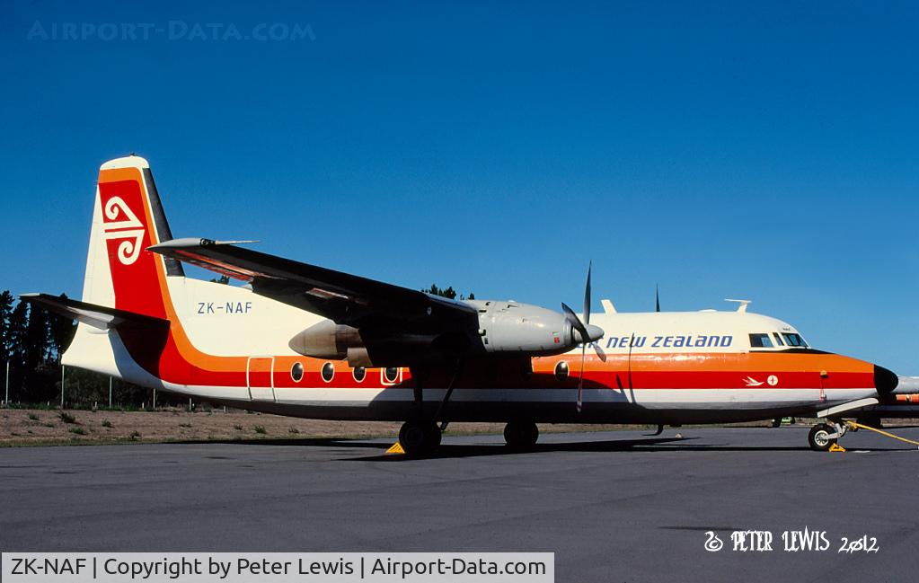 ZK-NAF, 1959 Fokker F.27-100 Friendship C/N 10110, Air New Zealand Ltd., Auckland 1981