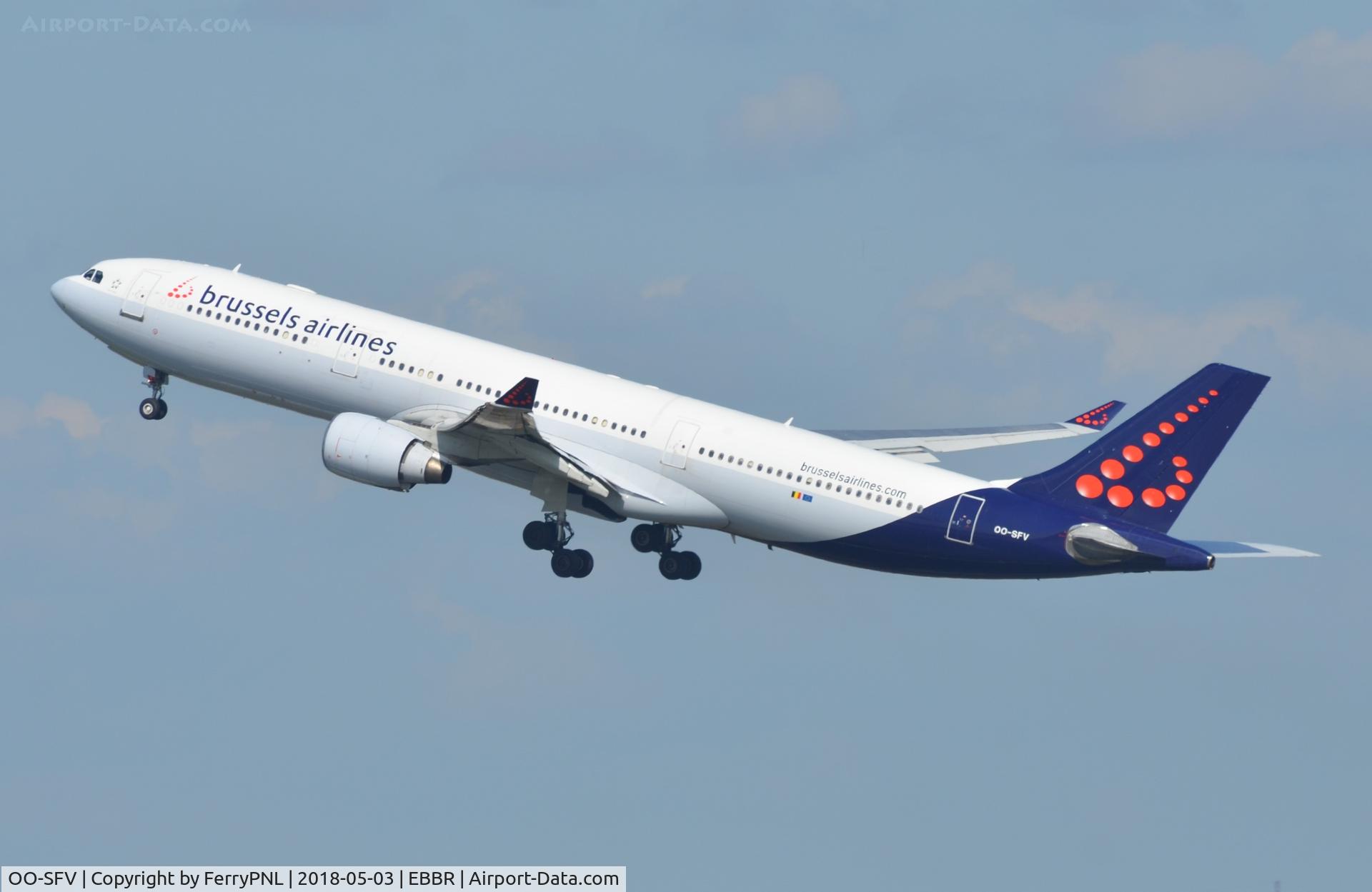 OO-SFV, 1995 Airbus A330-322 C/N 095, Departure of SNB A333