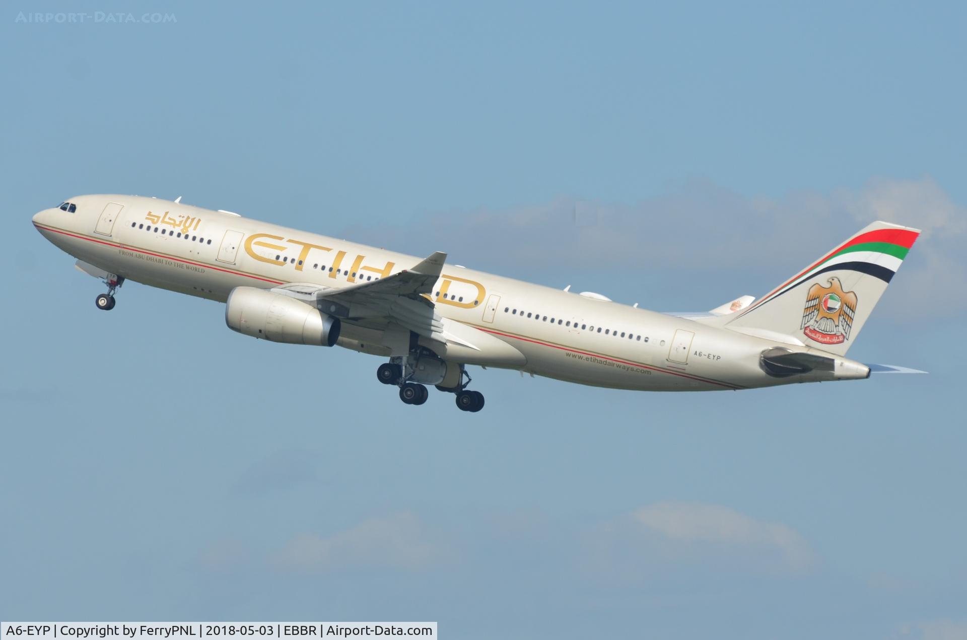A6-EYP, 2007 Airbus A330-243 C/N 854, Etihad A332 departing to AUH