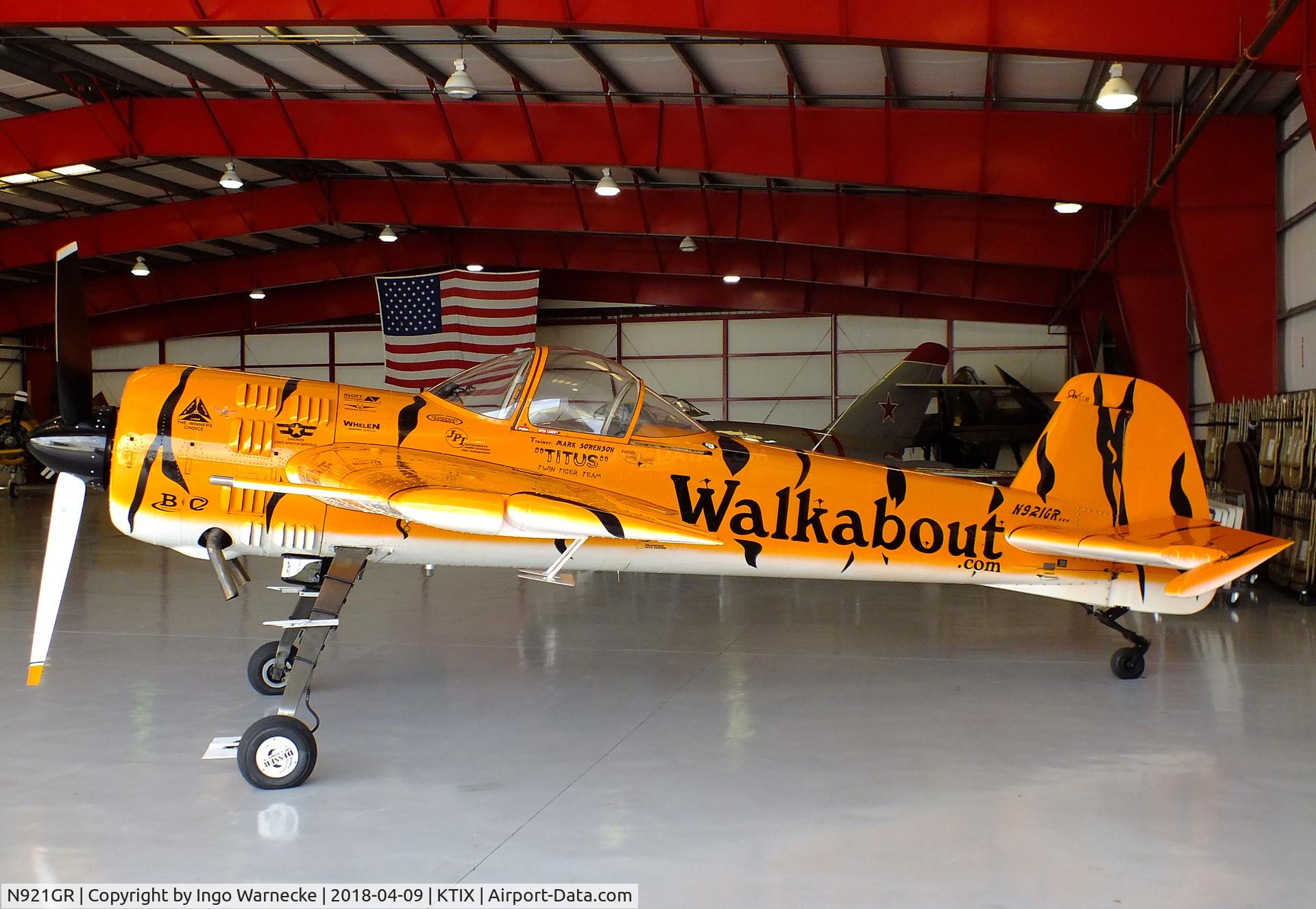 N921GR, 1993 Yakovlev Yak-55M C/N 930809, Yakovlev Yak-55M at Space Coast Regional Airport, Titusville (the day after Space Coast Warbird AirShow 2018)