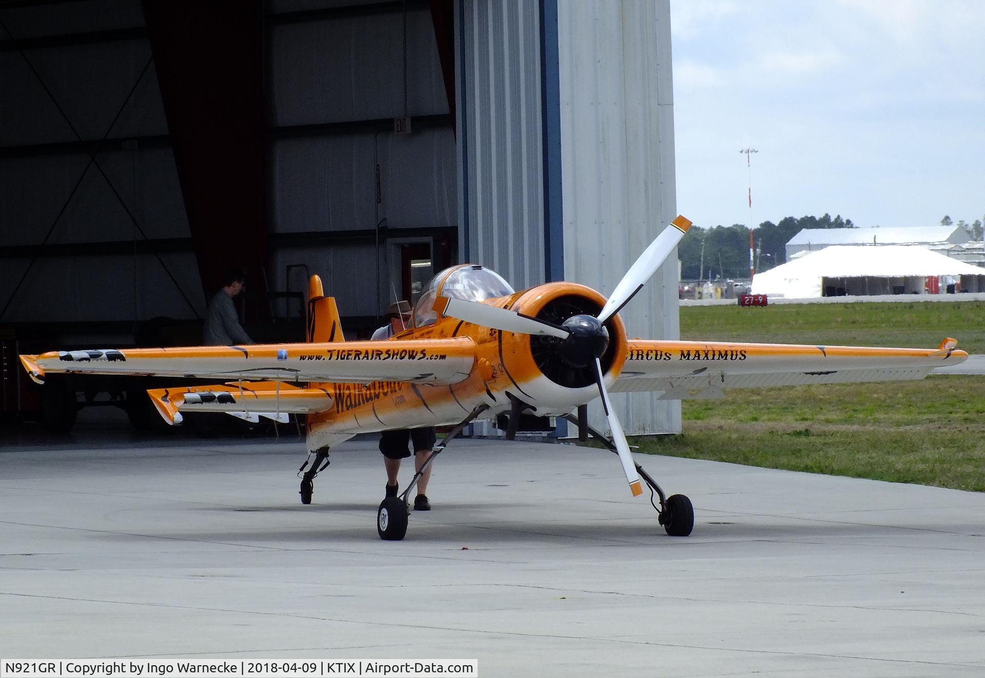 N921GR, 1993 Yakovlev Yak-55M C/N 930809, Yakovlev Yak-55M at Space Coast Regional Airport, Titusville (the day after Space Coast Warbird AirShow 2018)