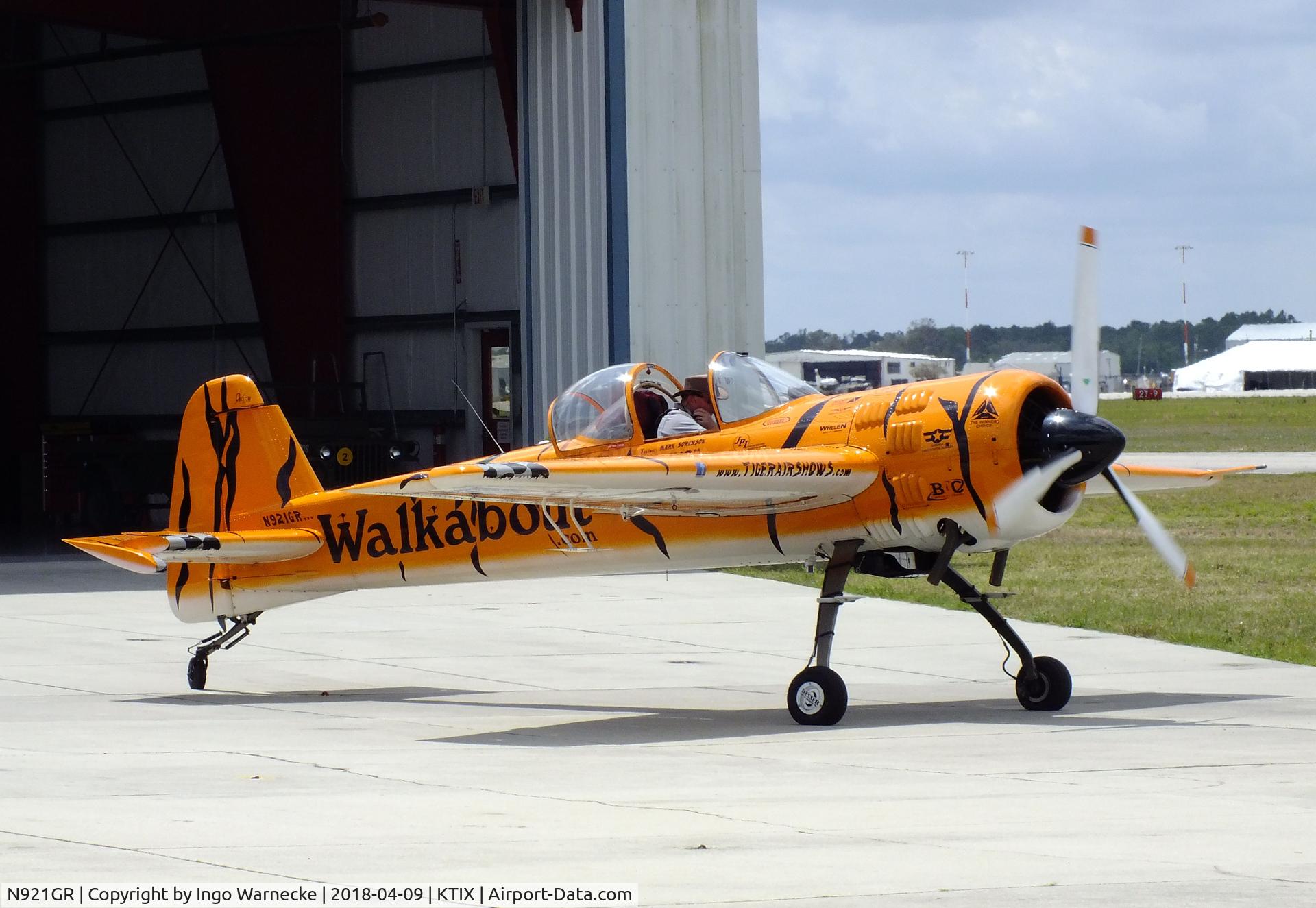 N921GR, 1993 Yakovlev Yak-55M C/N 930809, Yakovlev Yak-55M at Space Coast Regional Airport, Titusville (the day after Space Coast Warbird AirShow 2018)