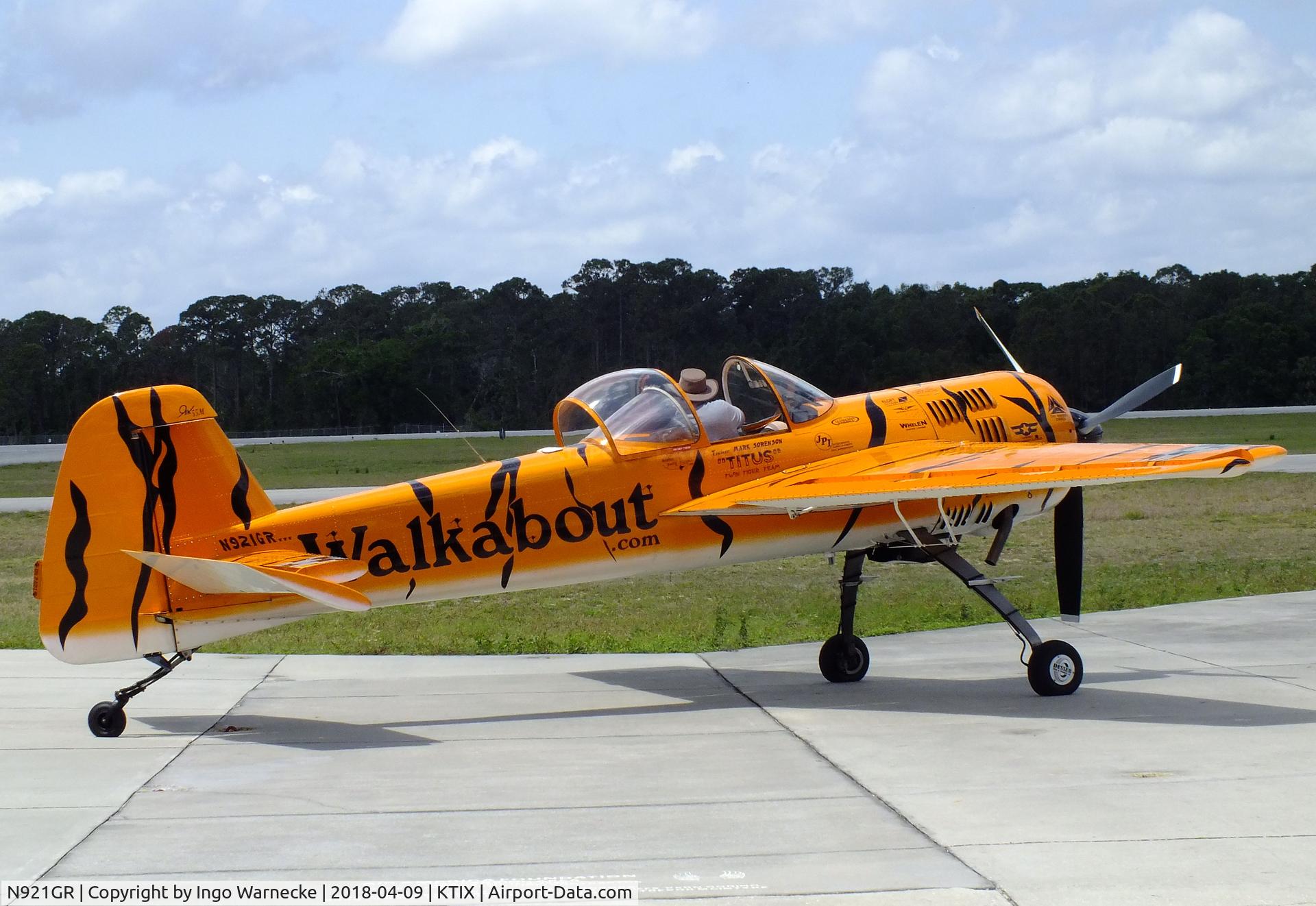 N921GR, 1993 Yakovlev Yak-55M C/N 930809, Yakovlev Yak-55M at Space Coast Regional Airport, Titusville (the day after Space Coast Warbird AirShow 2018)
