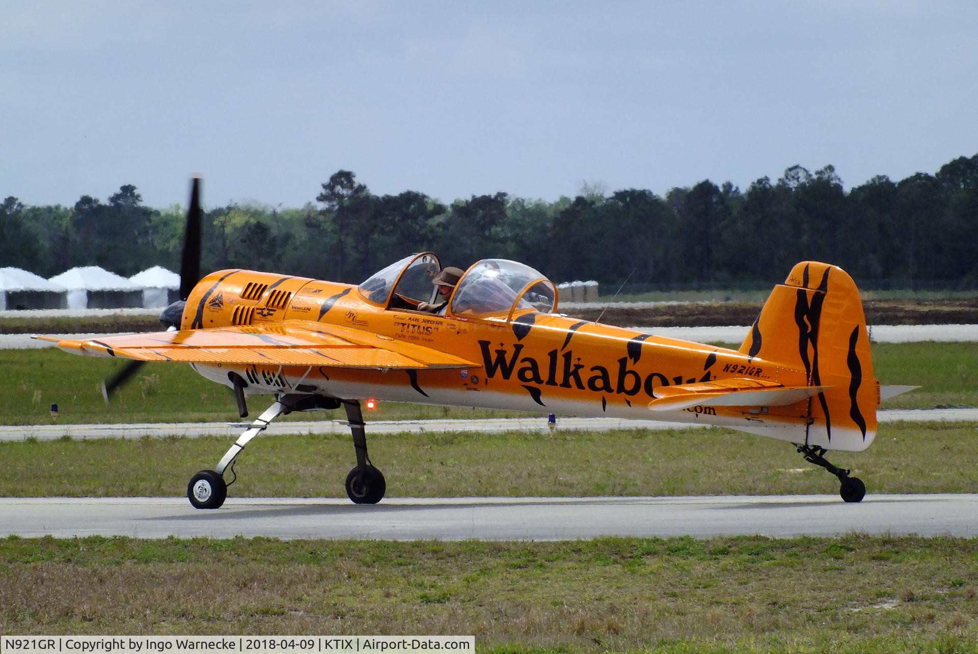 N921GR, 1993 Yakovlev Yak-55M C/N 930809, Yakovlev Yak-55M at Space Coast Regional Airport, Titusville (the day after Space Coast Warbird AirShow 2018)