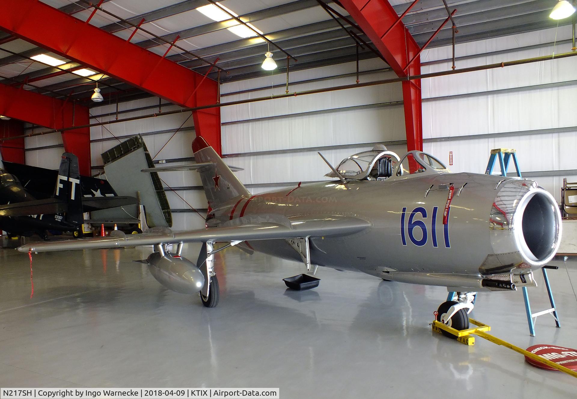 N217SH, 1959 PZL-Mielec Lim-5 (MiG-17F) C/N 1C1611, PZL-Mielec Lim-5 (MiG-17F FRESCO) at Space Coast Regional Airport, Titusville (the day after Space Coast Warbird AirShow 2018)