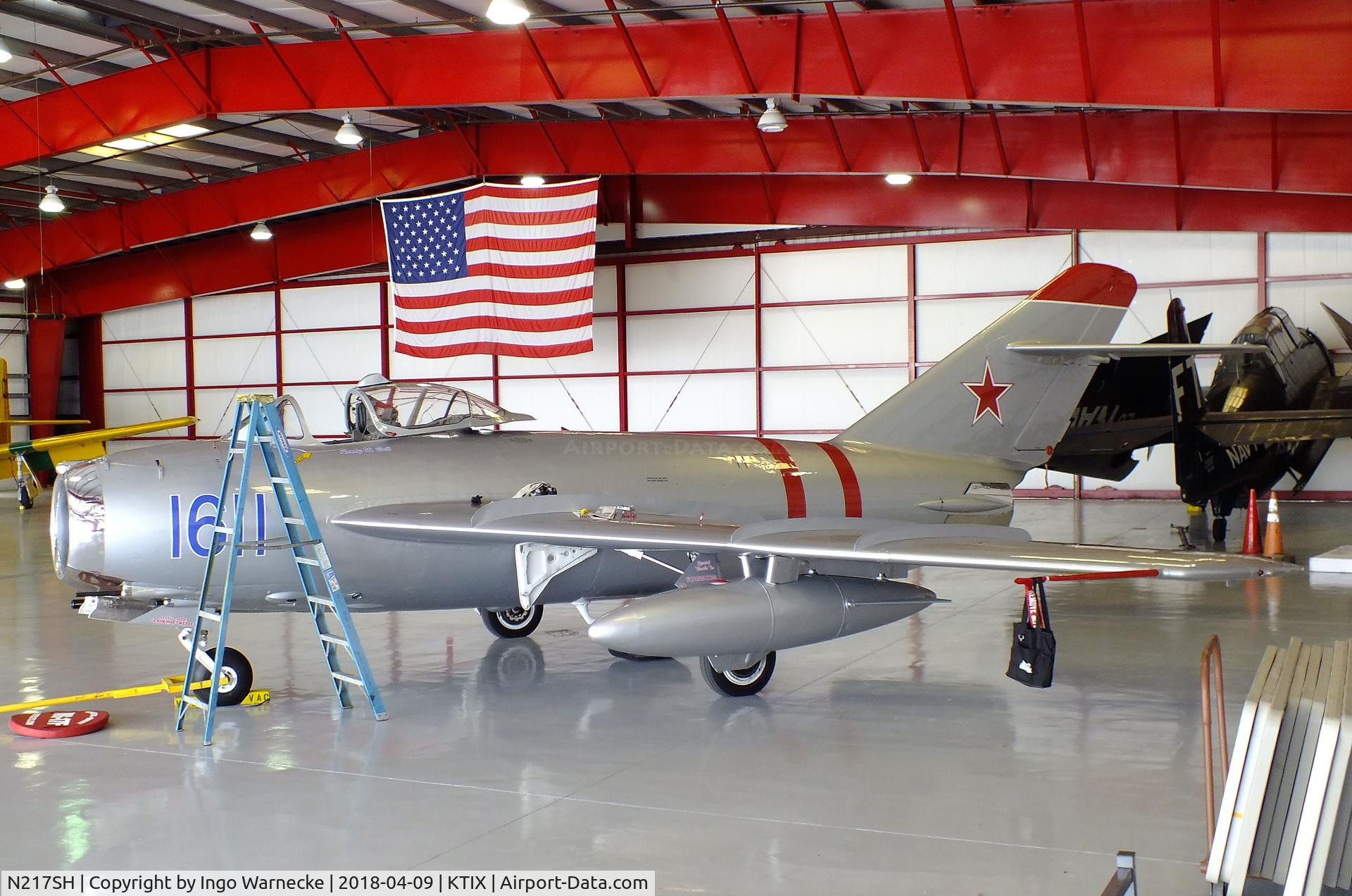 N217SH, 1959 PZL-Mielec Lim-5 (MiG-17F) C/N 1C1611, PZL-Mielec Lim-5 (MiG-17F FRESCO) at Space Coast Regional Airport, Titusville (the day after Space Coast Warbird AirShow 2018)