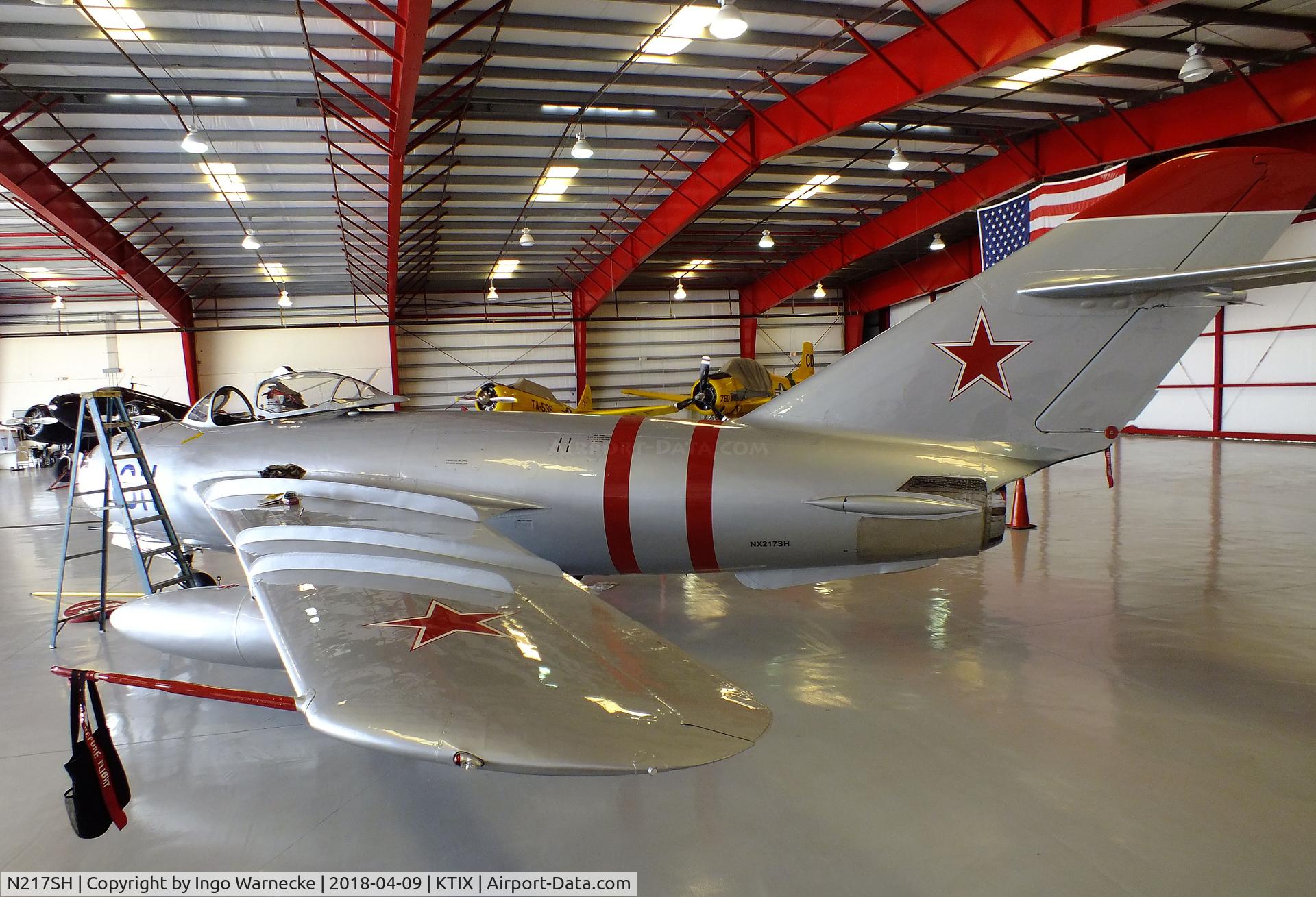 N217SH, 1959 PZL-Mielec Lim-5 (MiG-17F) C/N 1C1611, PZL-Mielec Lim-5 (MiG-17F FRESCO) at Space Coast Regional Airport, Titusville (the day after Space Coast Warbird AirShow 2018)