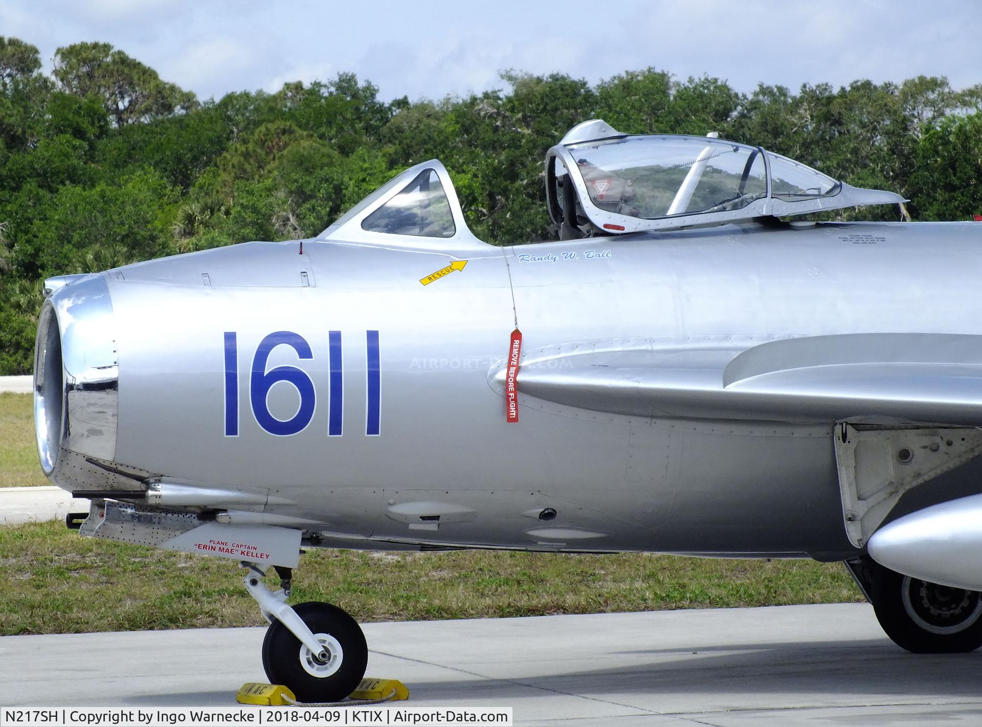 N217SH, 1959 PZL-Mielec Lim-5 (MiG-17F) C/N 1C1611, PZL-Mielec Lim-5 (MiG-17F FRESCO) at Space Coast Regional Airport, Titusville (the day after Space Coast Warbird AirShow 2018)