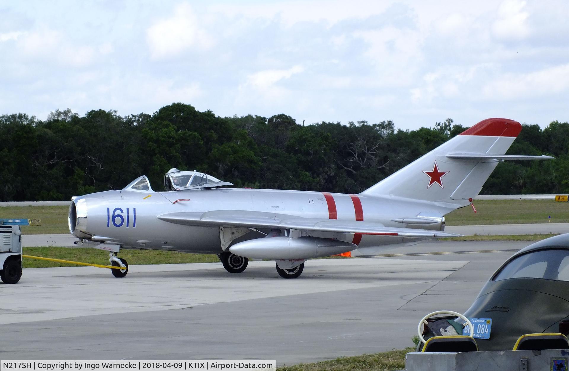 N217SH, 1959 PZL-Mielec Lim-5 (MiG-17F) C/N 1C1611, PZL-Mielec Lim-5 (MiG-17F FRESCO) at Space Coast Regional Airport, Titusville (the day after Space Coast Warbird AirShow 2018)