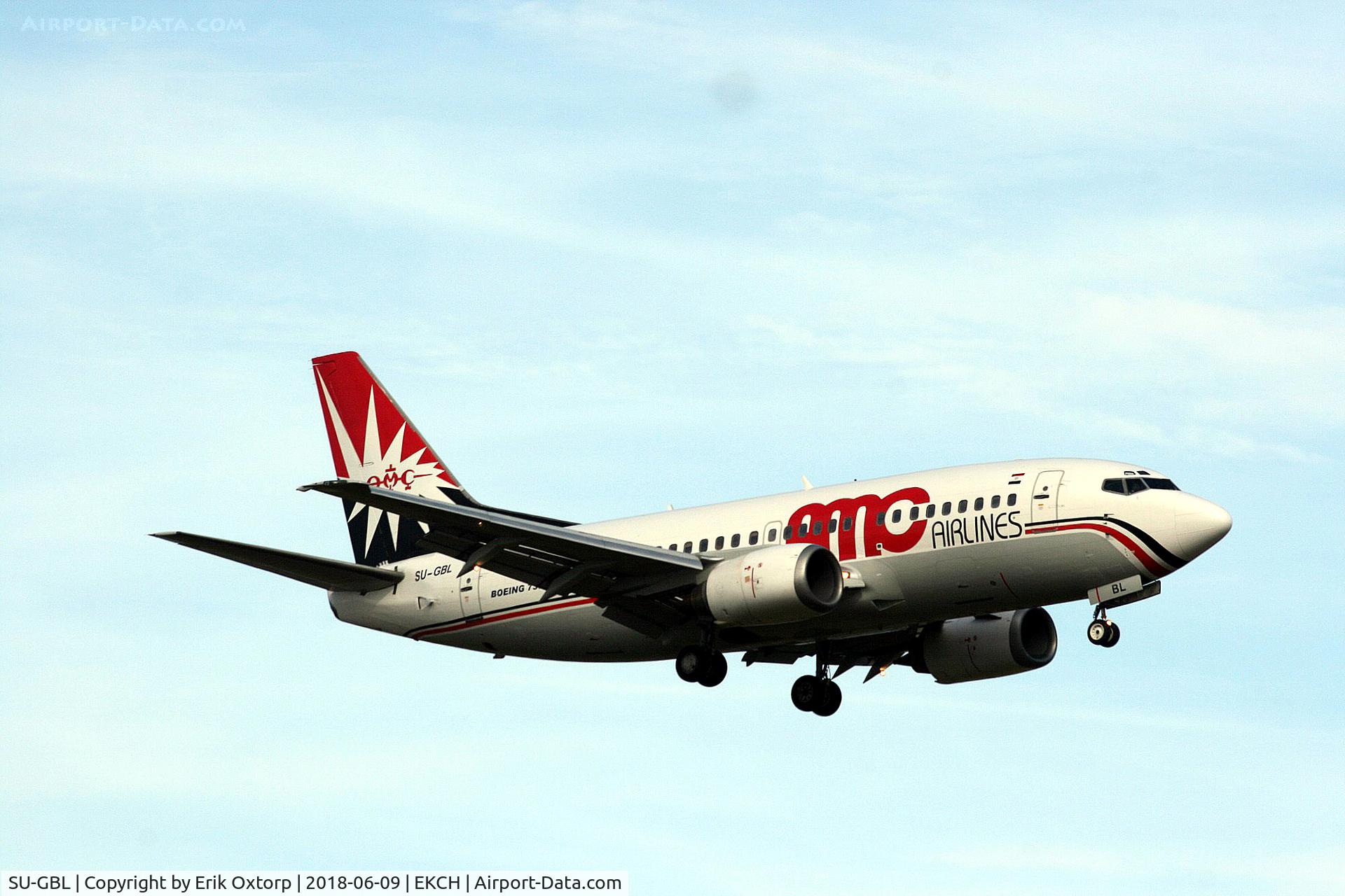 SU-GBL, 1992 Boeing 737-566 C/N 26051, SU-GBL landing rw 22L