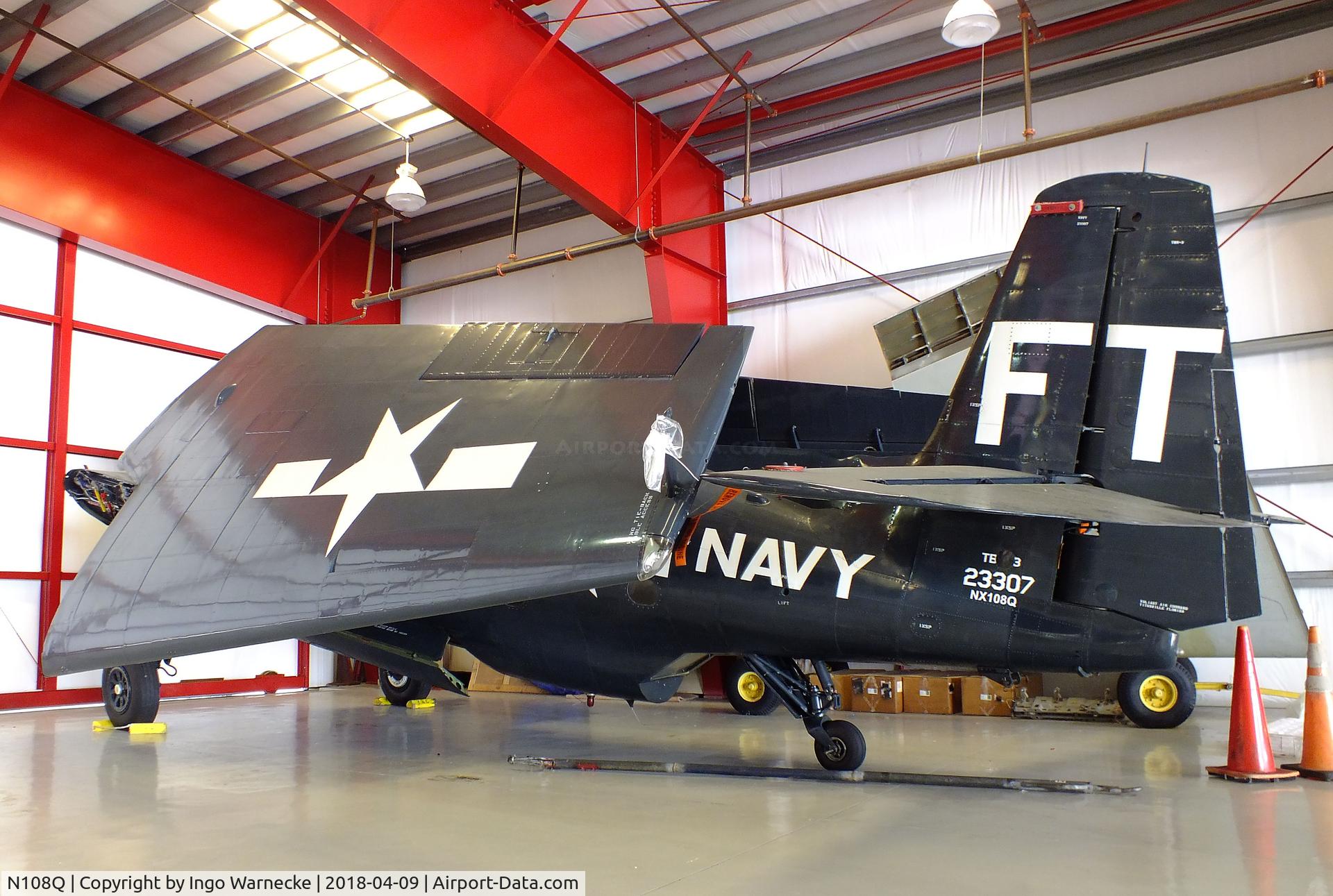 N108Q, 1956 Grumman TBM-3 Avenger C/N 91188, Grumman (General Motors) TBM-3U Avenger (minus engine) at the VAC Warbird Museum, Titusville FL