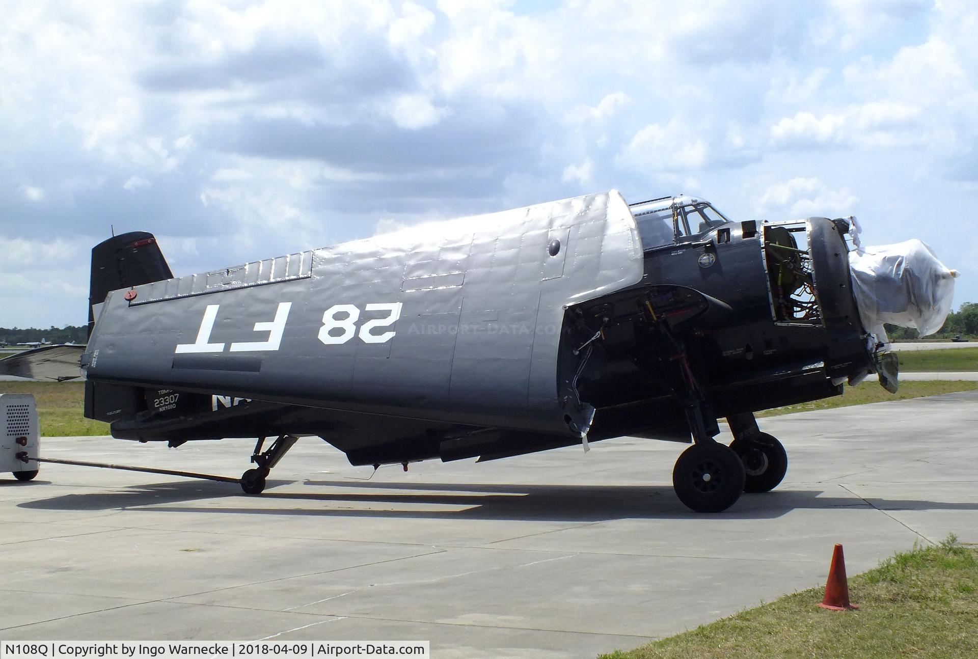 N108Q, 1956 Grumman TBM-3 Avenger C/N 91188, Grumman (General Motors) TBM-3U Avenger (minus engine) at the VAC Warbird Museum, Titusville FL