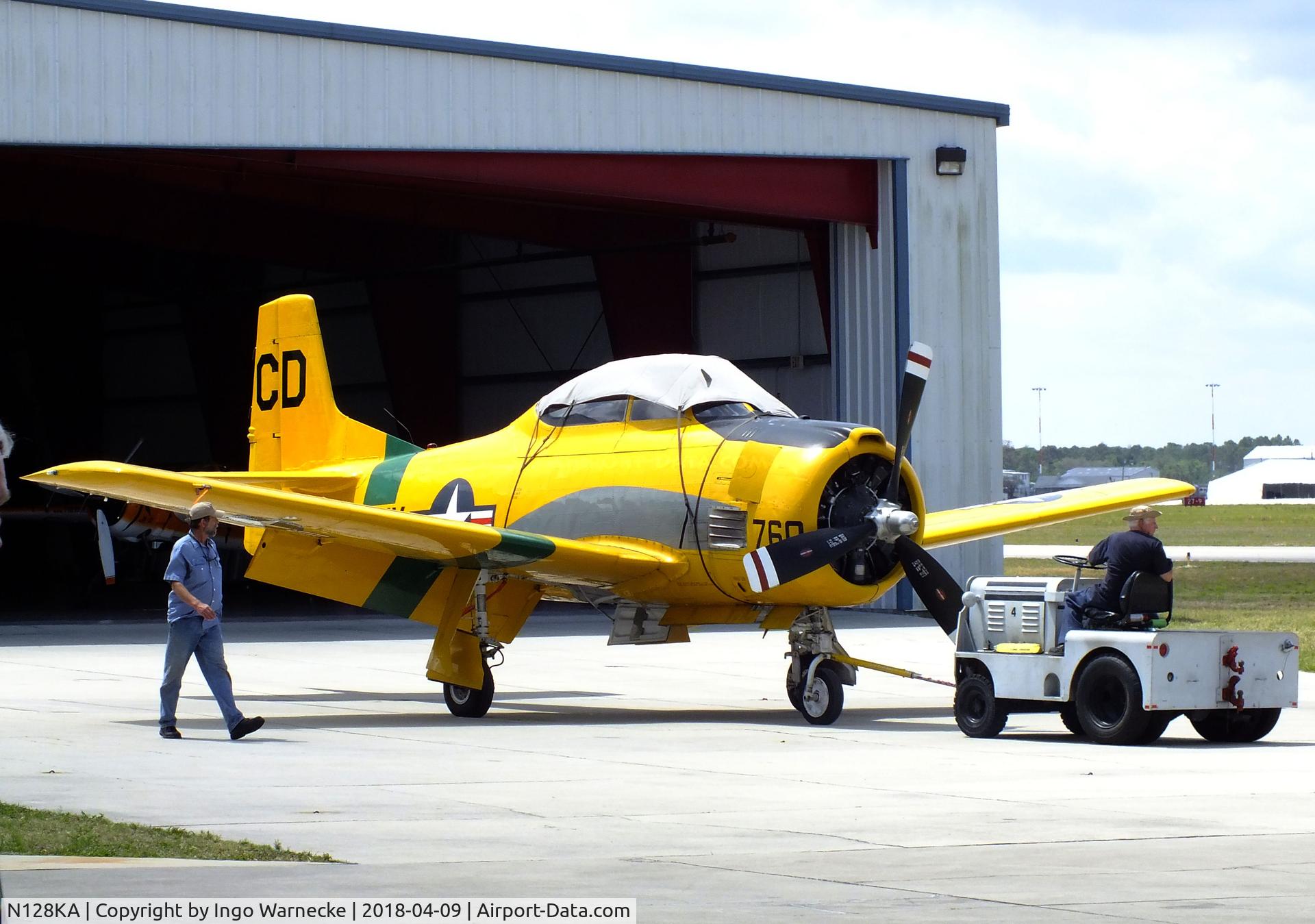 N128KA, 1958 North American T-28B Trojan C/N 200-123 (137760), North American T-28B Trojan at the VAC Warbird Museum, Titusville FL
