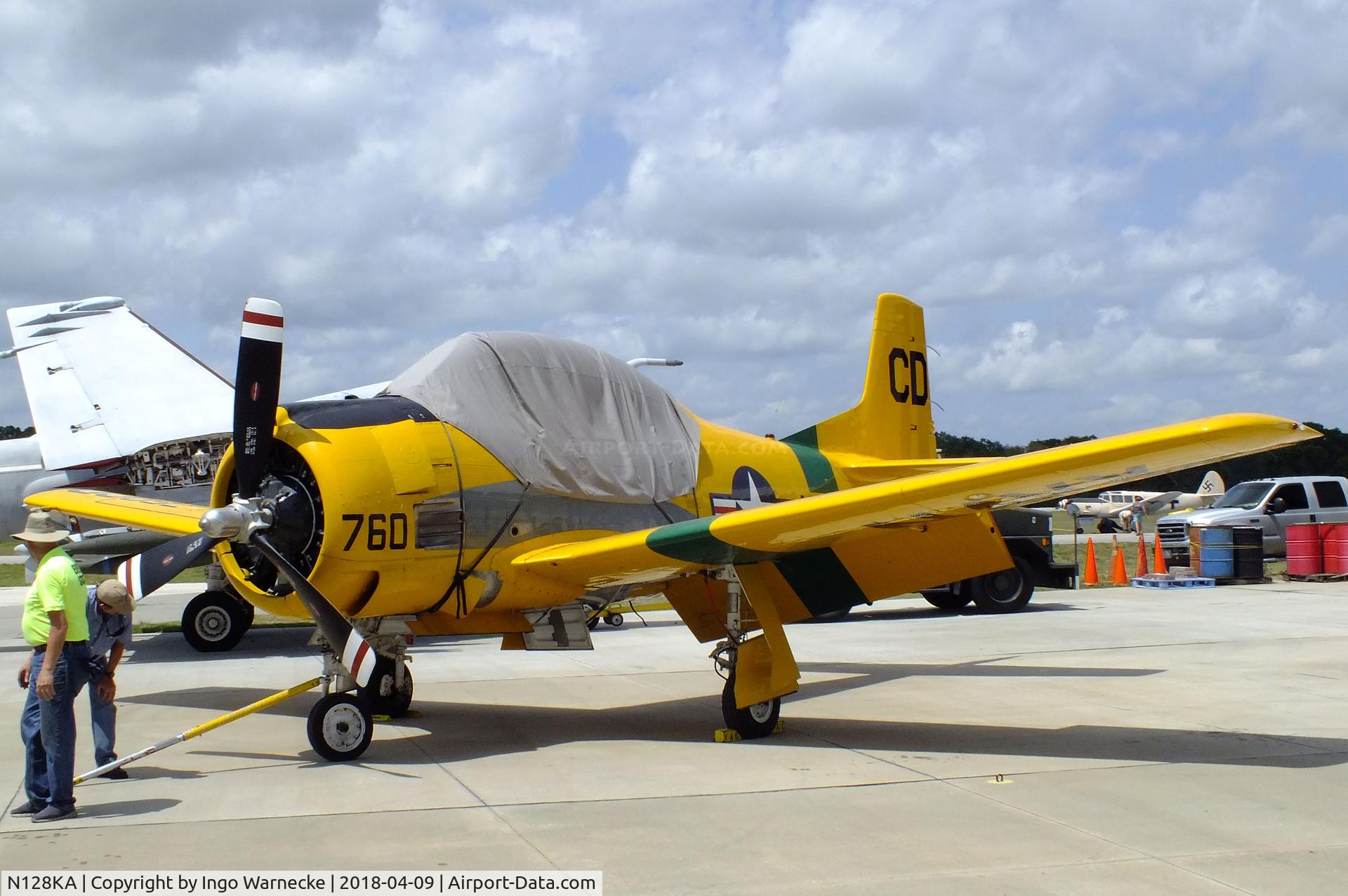 N128KA, 1958 North American T-28B Trojan C/N 200-123 (137760), North American T-28B Trojan at the VAC Warbird Museum, Titusville FL