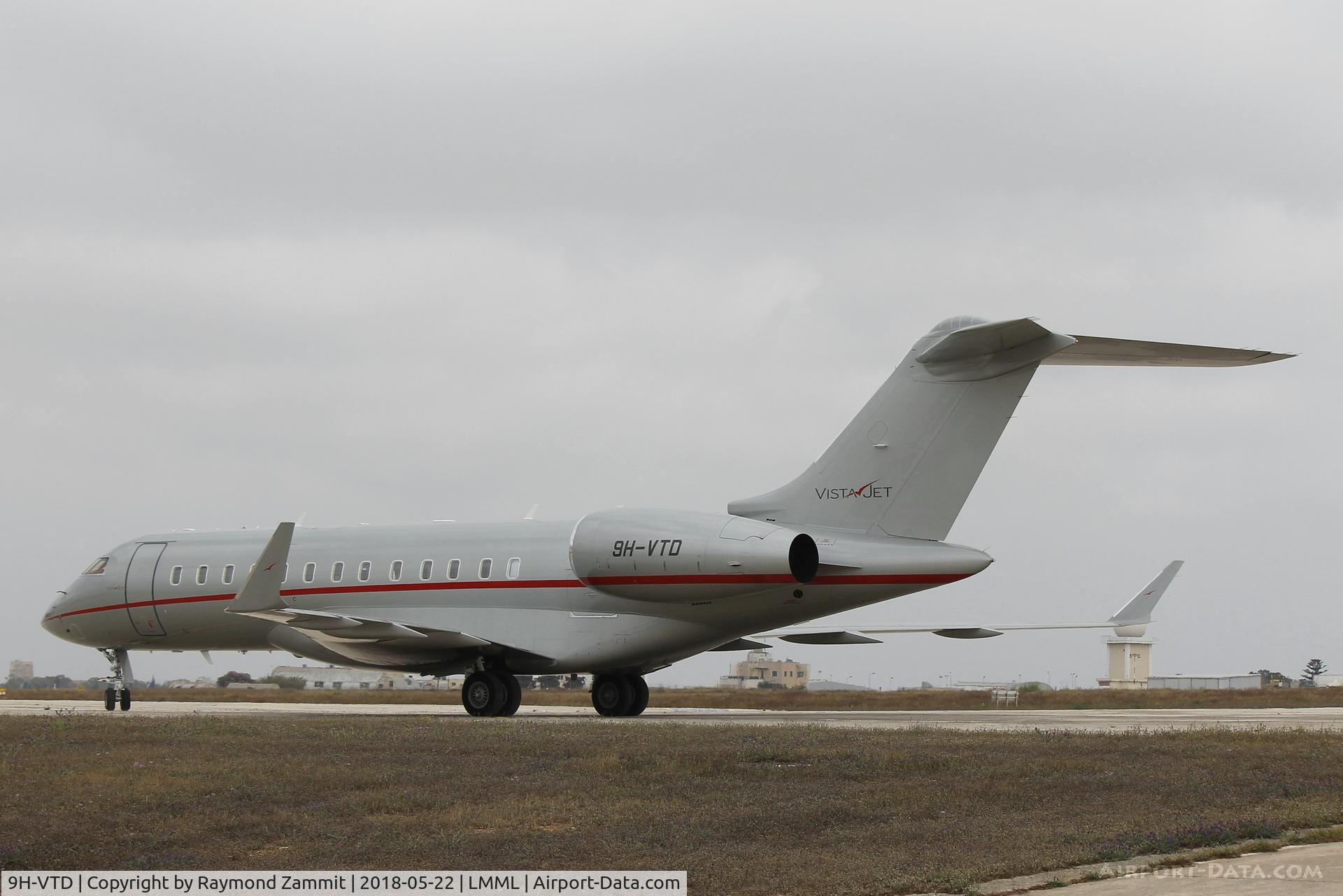 9H-VTD, 2017 Bombardier BD-700-1A10 Global 6000 C/N 9763, Bombardier BD700 Global 6000 9H-VTD Vistajet