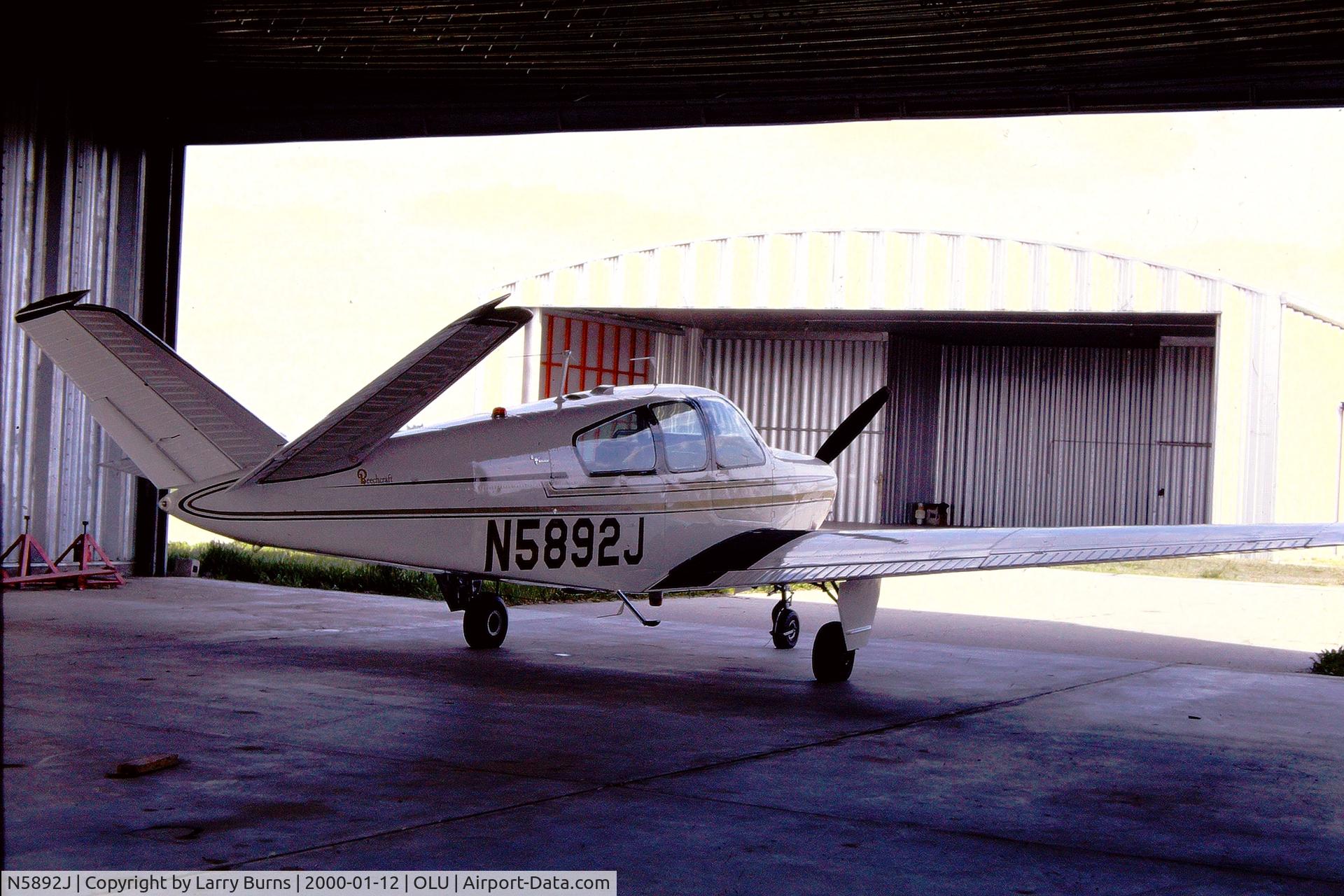 N5892J, 1965 Beech S35 Bonanza C/N D-7882, Bonanza N5892 was purchased from Duncan Aviation, Lincoln, Nebraska by Dr. Robert Burns.  He was the original owner of the aircraft.  Dr. Burns was a radiologist who lived in Columbus, Nebraska.  This Bonanza was the second of three aircraft he used as tr