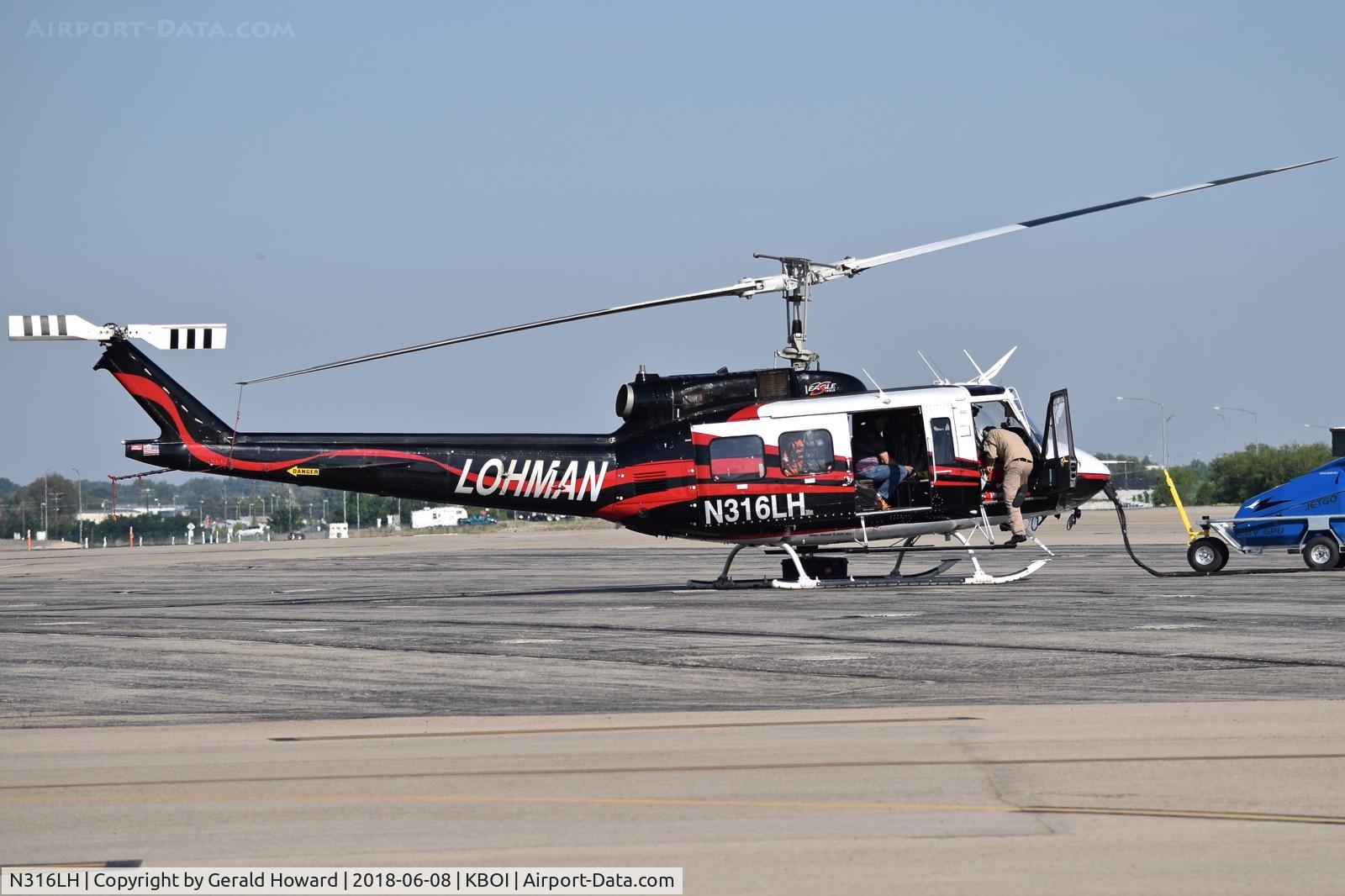 N316LH, 1977 Bell 212 C/N 30817, Parked on the north GA ramp.