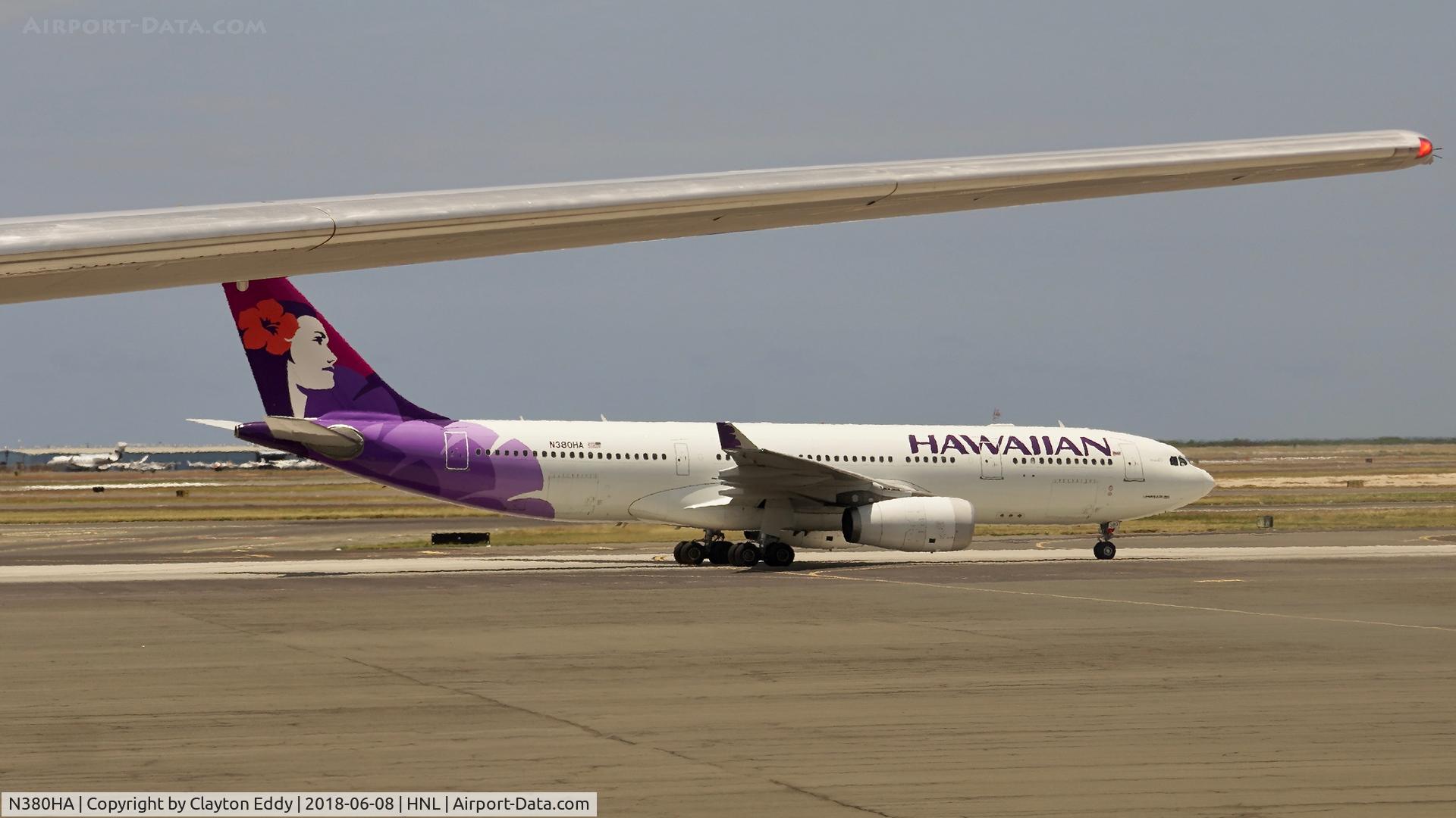N380HA, 2010 Airbus A330-243 C/N 1104, HNL 2018.