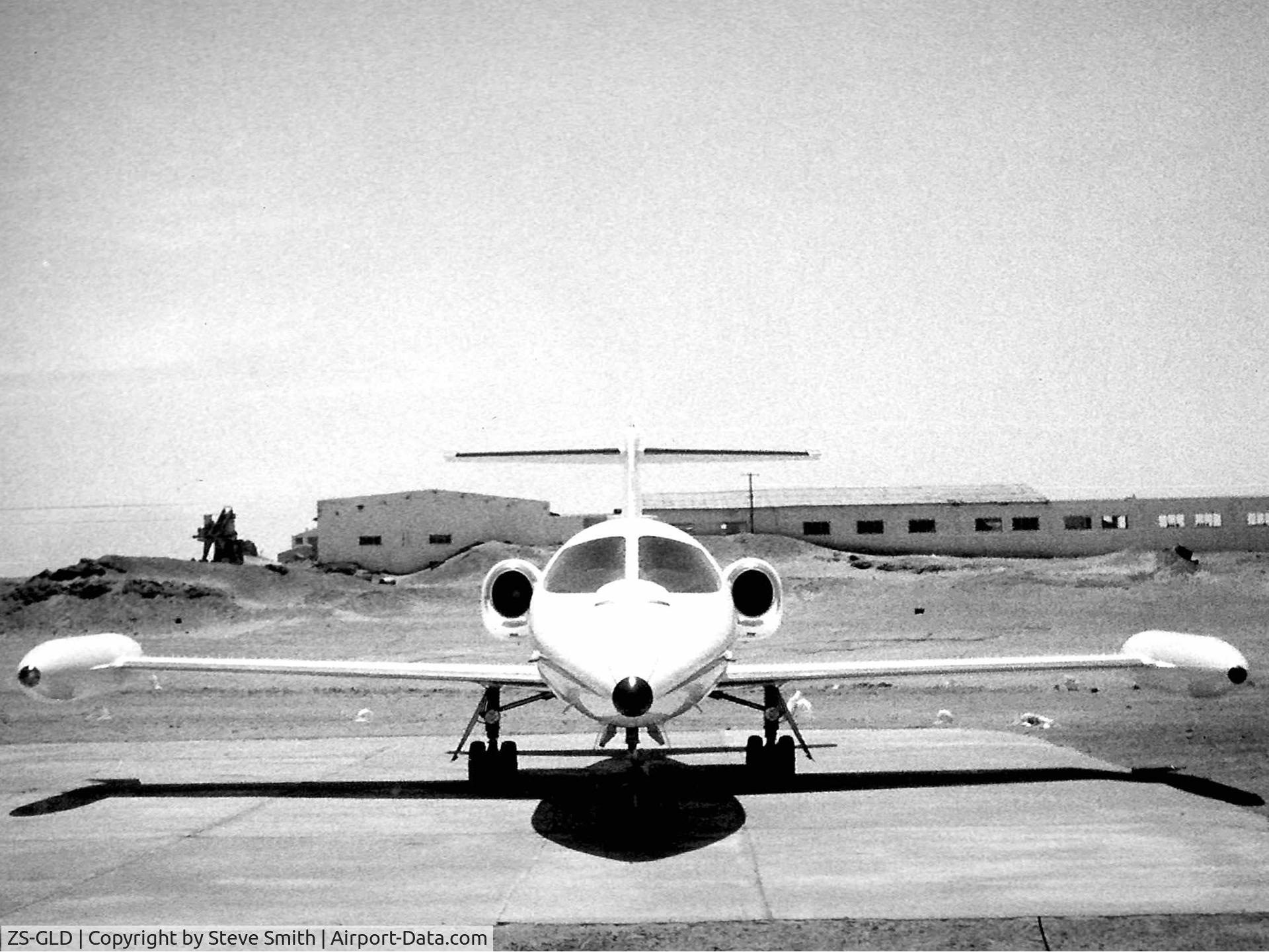 ZS-GLD, 1974 Gates Learjet 24D C/N 24D-291, At Toscanini Diamond Mine, Namibia: 1974