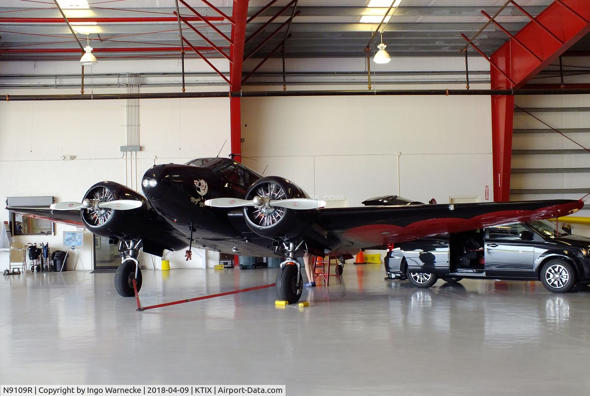 N9109R, 1943 Beech C18S (AT-7C) C/N 4383 (5676), Beechcraft C18S Twin Beech at Space Coast Regional Airport, Titusville (the day after Space Coast Warbird AirShow 2018)