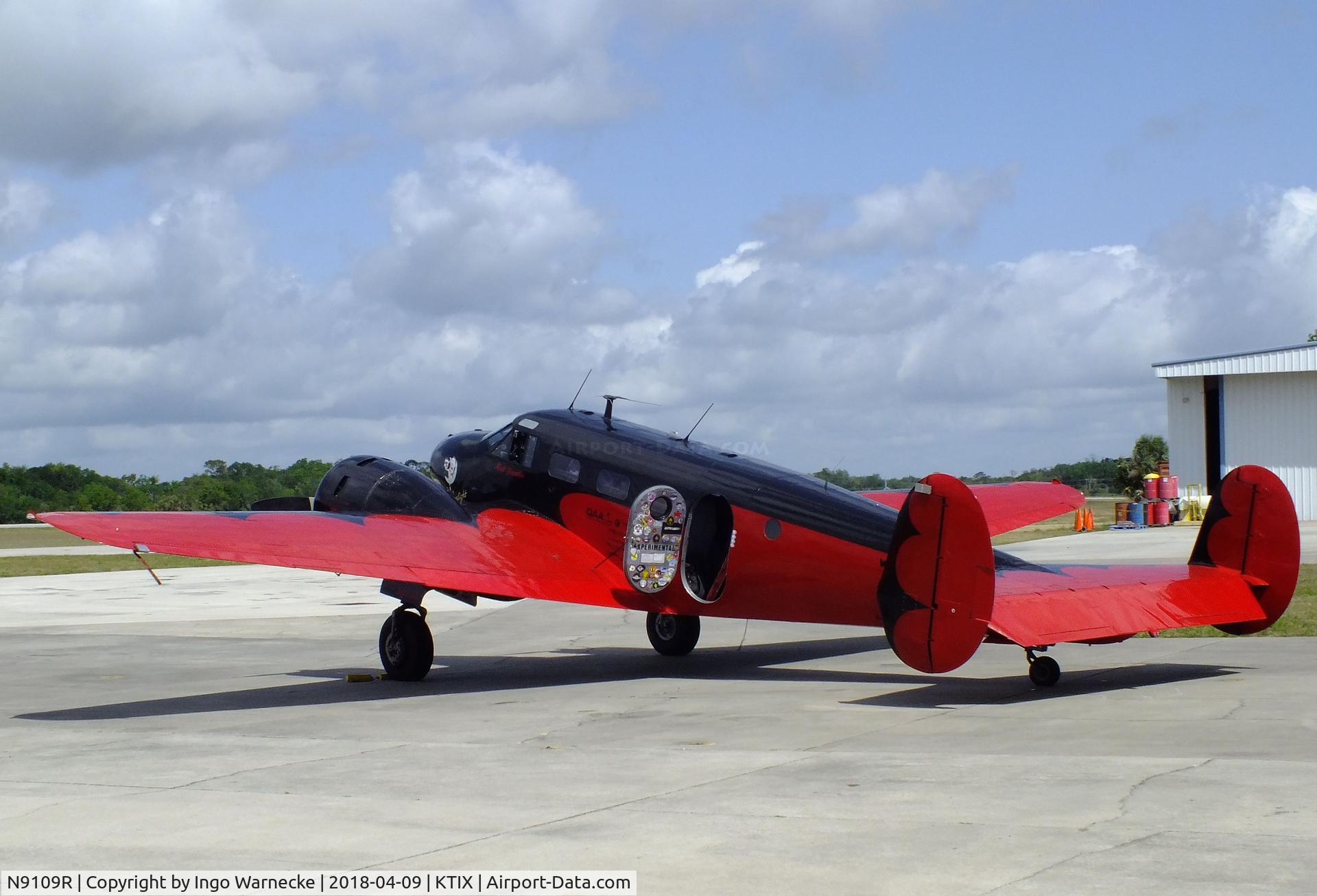 N9109R, 1943 Beech C18S (AT-7C) C/N 4383 (5676), Beechcraft C18S Twin Beech at Space Coast Regional Airport, Titusville (the day after Space Coast Warbird AirShow 2018)