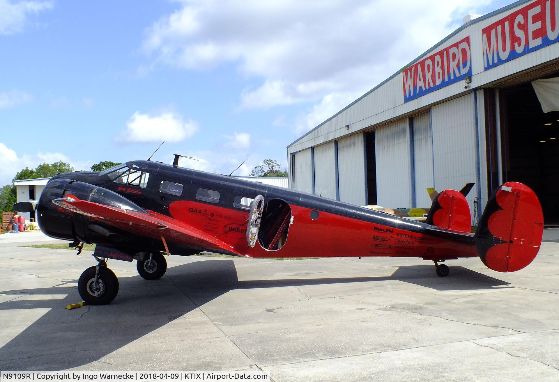 N9109R, 1943 Beech C18S (AT-7C) C/N 4383 (5676), Beechcraft C18S Twin Beech at Space Coast Regional Airport, Titusville (the day after Space Coast Warbird AirShow 2018)